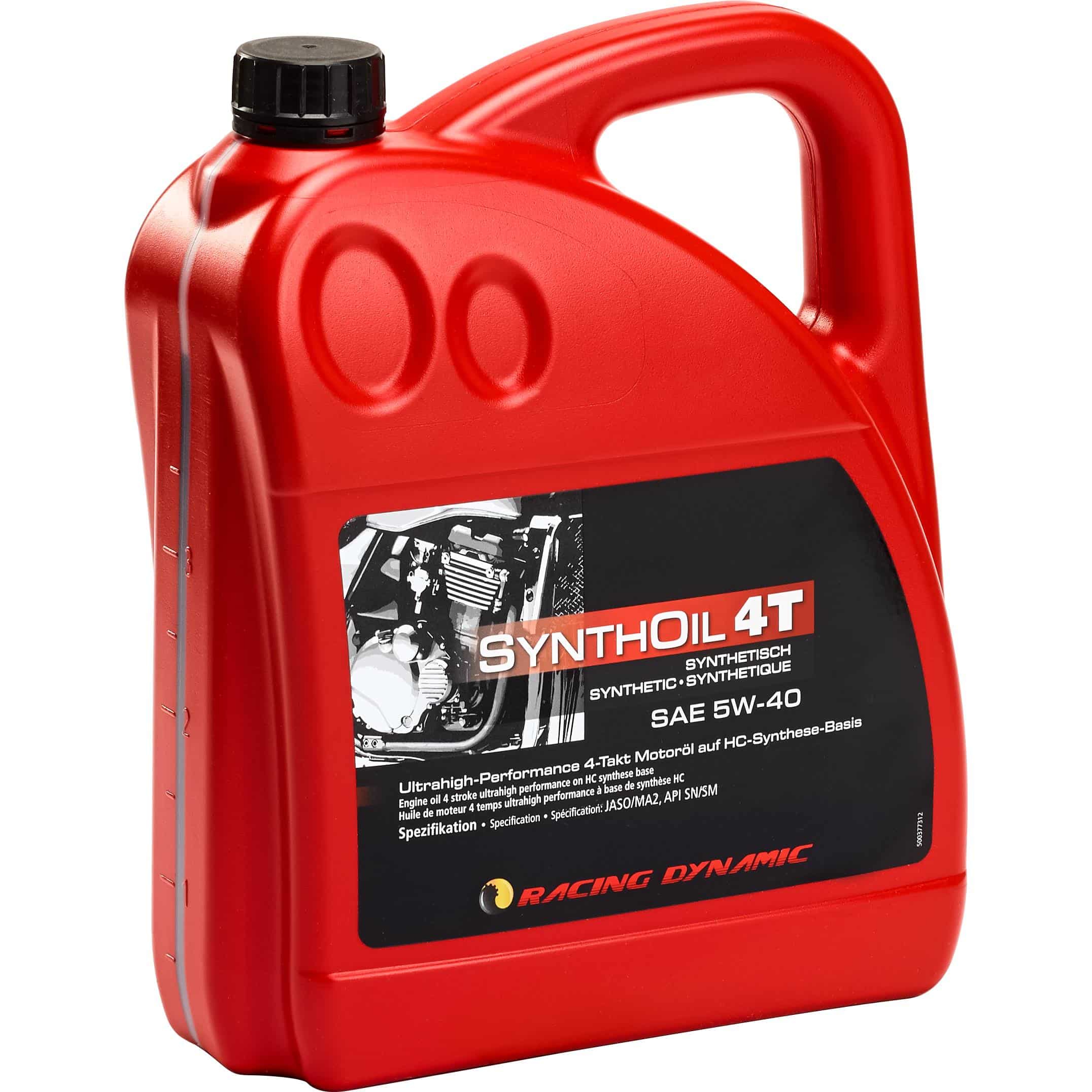 Racing Dynamic Motoröl Synthoil SAE 5W-40 synthetisch 4000 ml - Motorradzubehör - Öle & Schmiermittel