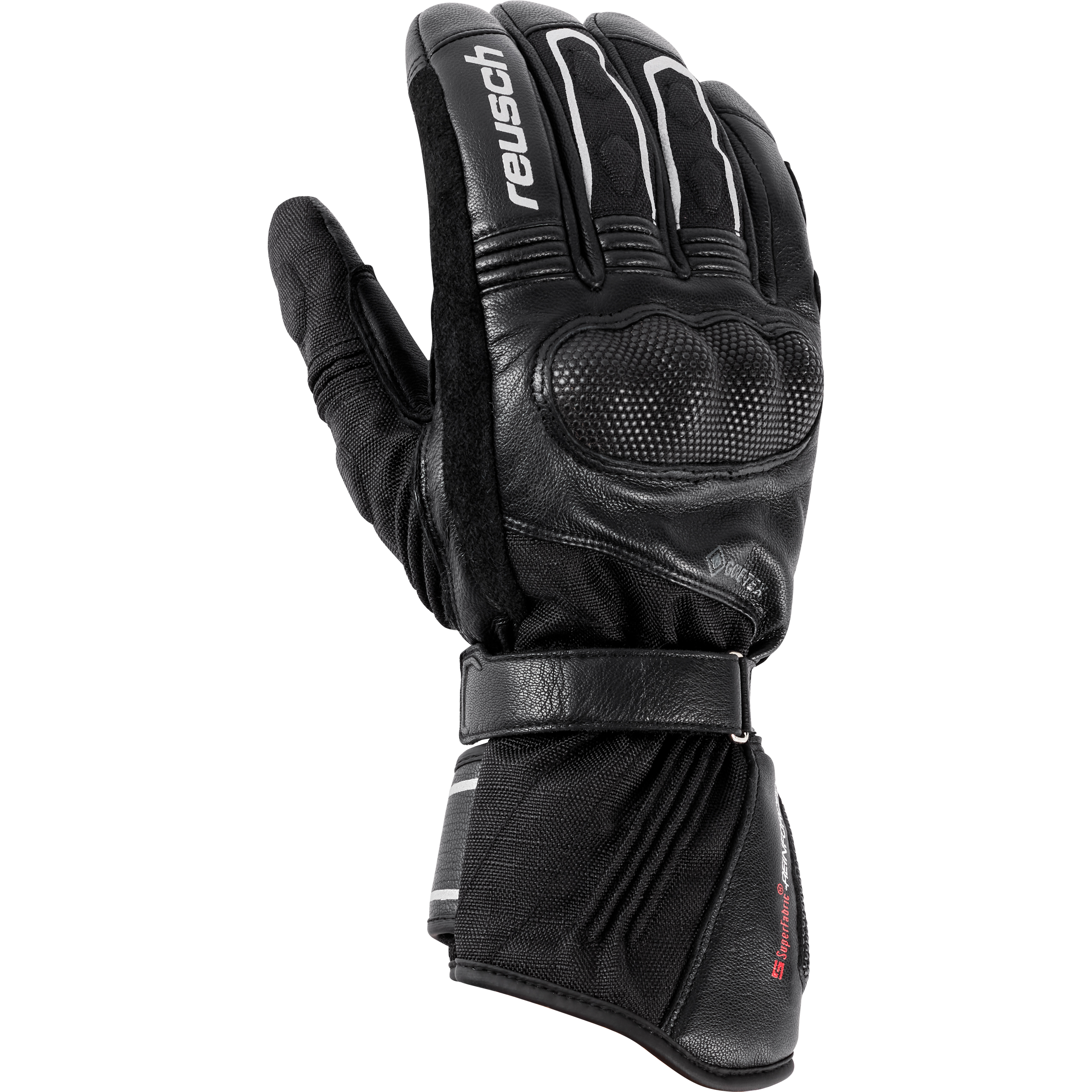 Reusch Driftice Gore-Tex Damen Leder/Textilhandschuh lang schwarz 6 - Motorradbekleidung - Motorradhandschuhe
