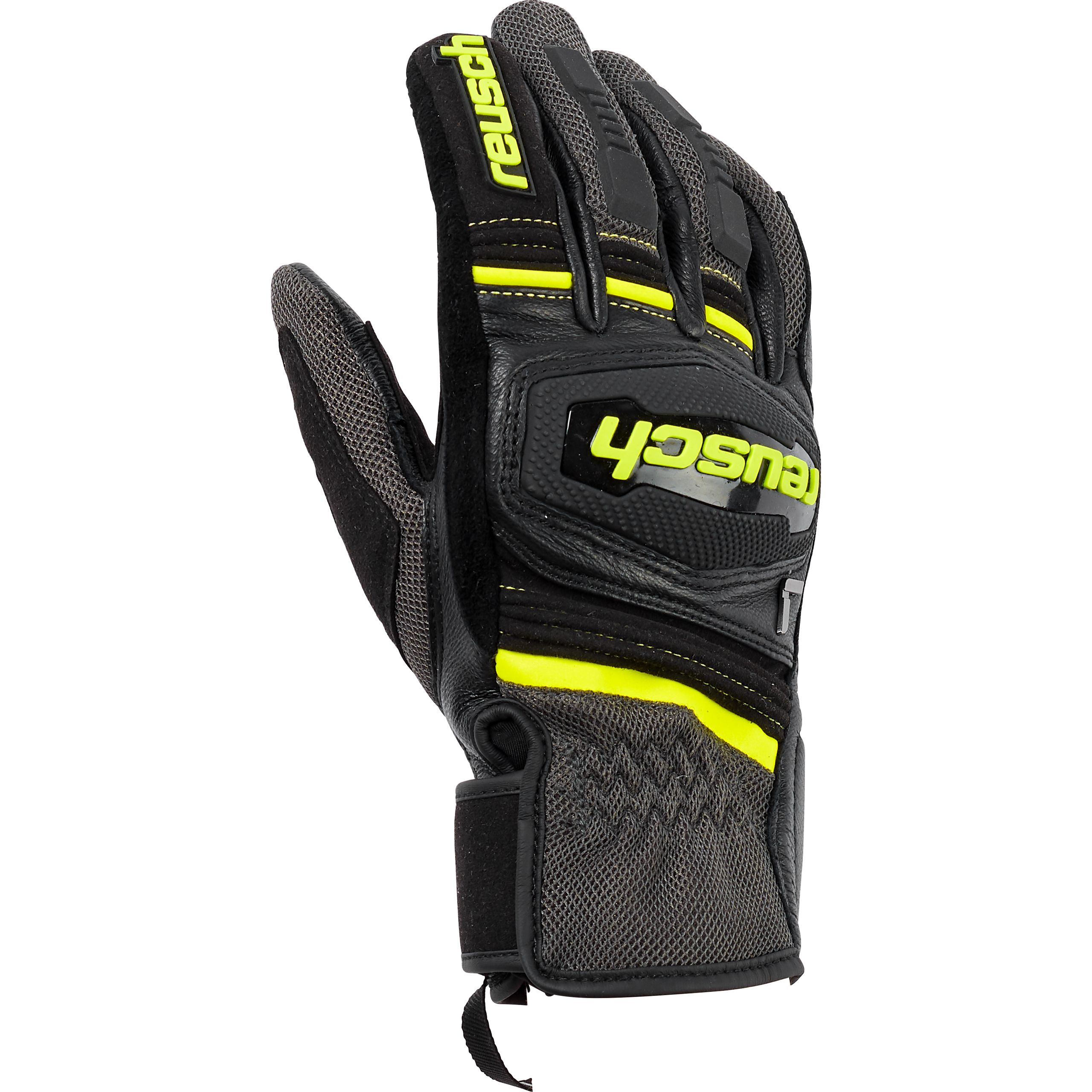Reusch Outsprint Damen Leder-/Textilhandschuh kurz schw/gelb W-8 - Motorradbekleidung - Motorradhandschuhe