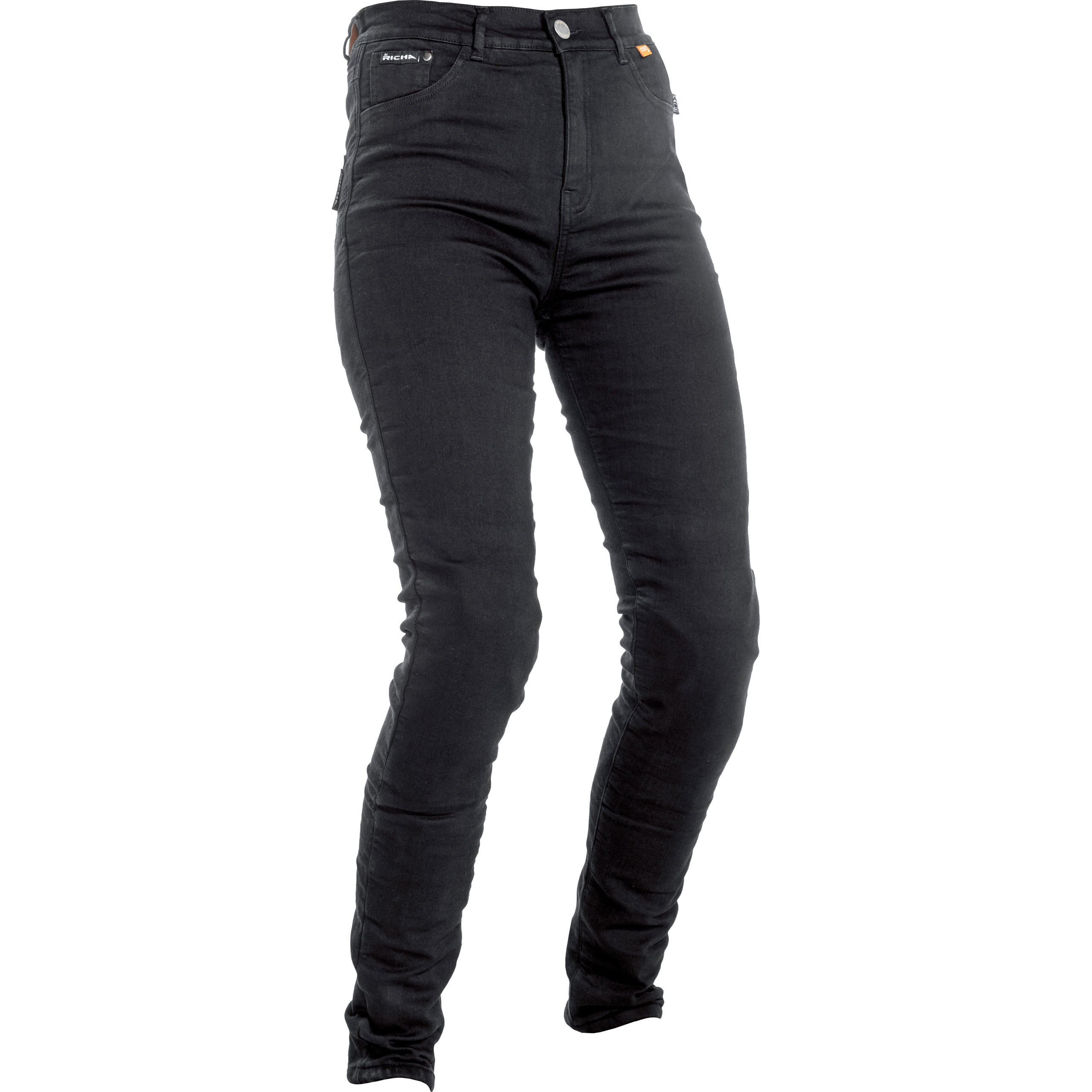 Richa Jeggings Damen Textilhose kurz schwarz 42 - Motorradbekleidung - Chopper Motorradbekleidung