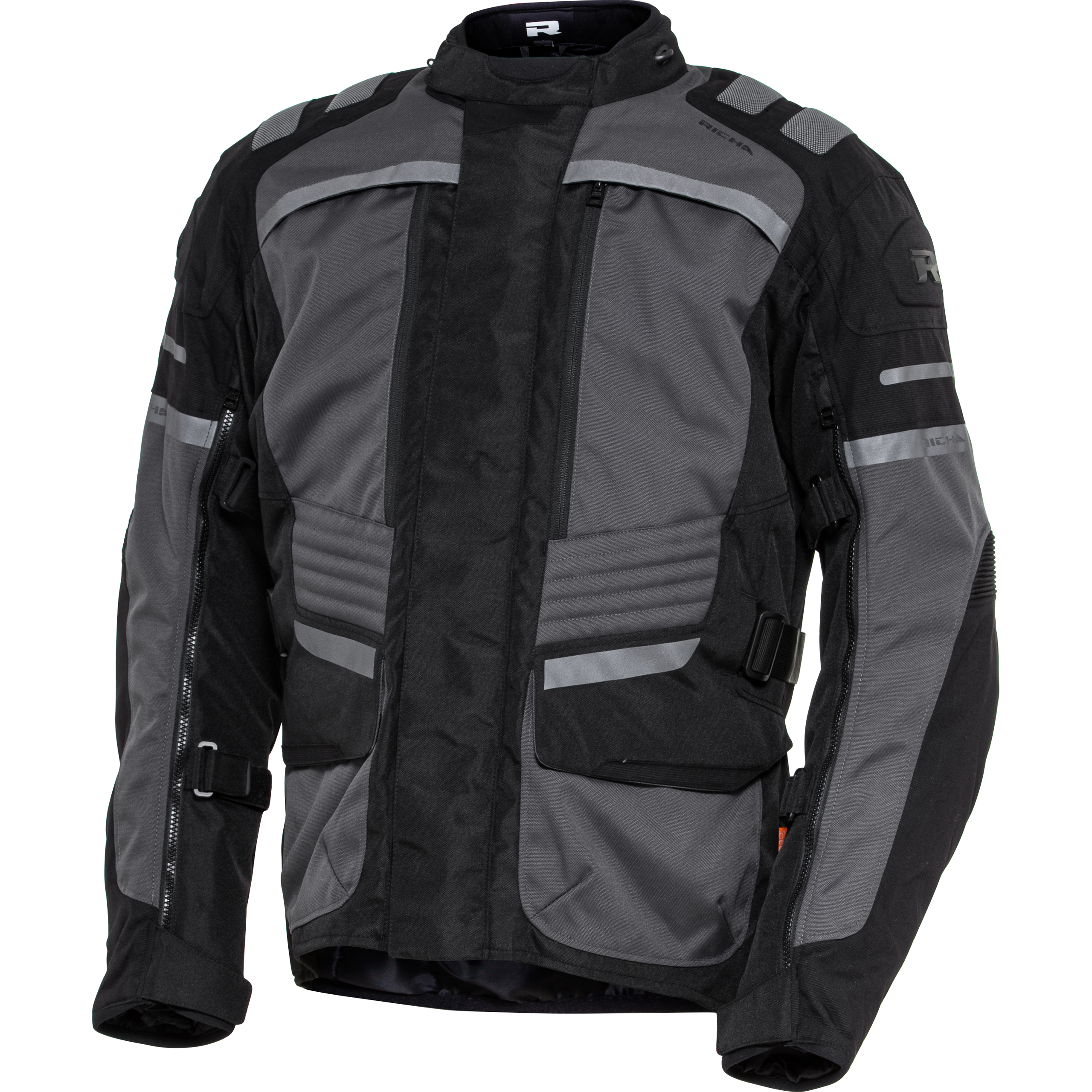 Richa Touareg V2 Adv. Textiljacke schwarz/dunkelgrau M - Motorradbekleidung - Motorradjacken