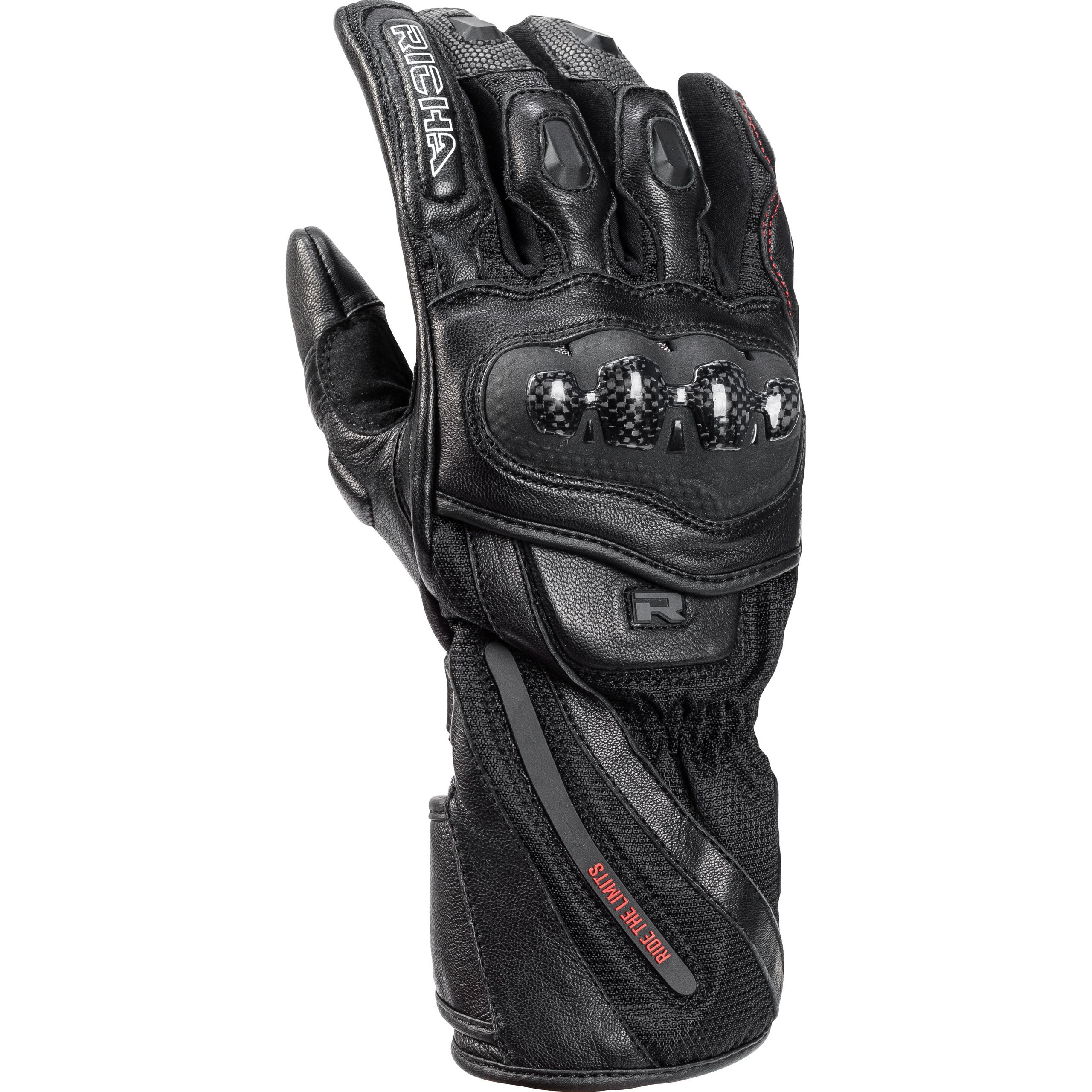 Richa Warrior V1.1 Handschuh schwarz L - Motorradbekleidung - Motorradhandschuhe
