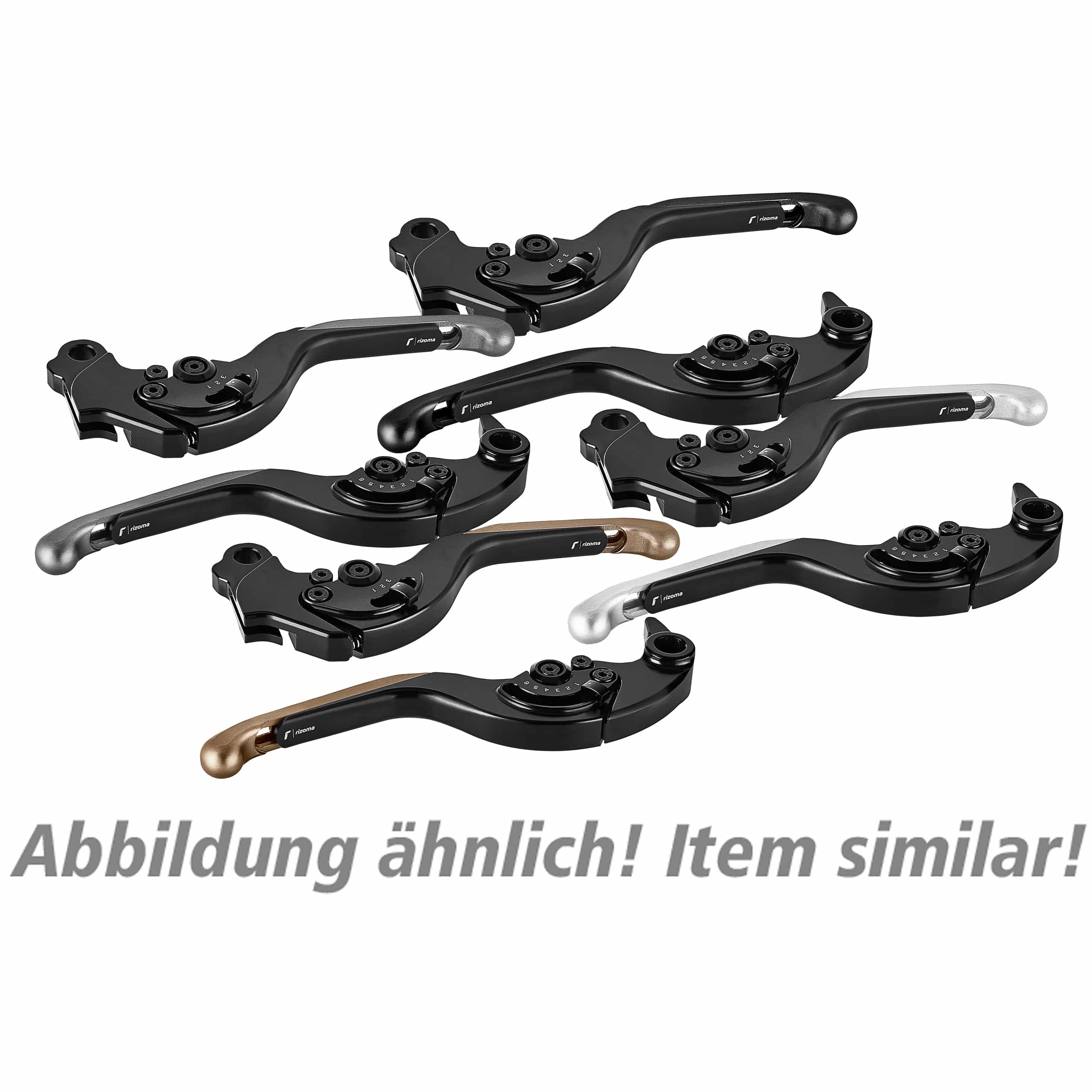 Rizoma Bremshebel einstellbar/breitenvariabel LBX706D grau - Motorradteile & Ersatzteile - Lenker