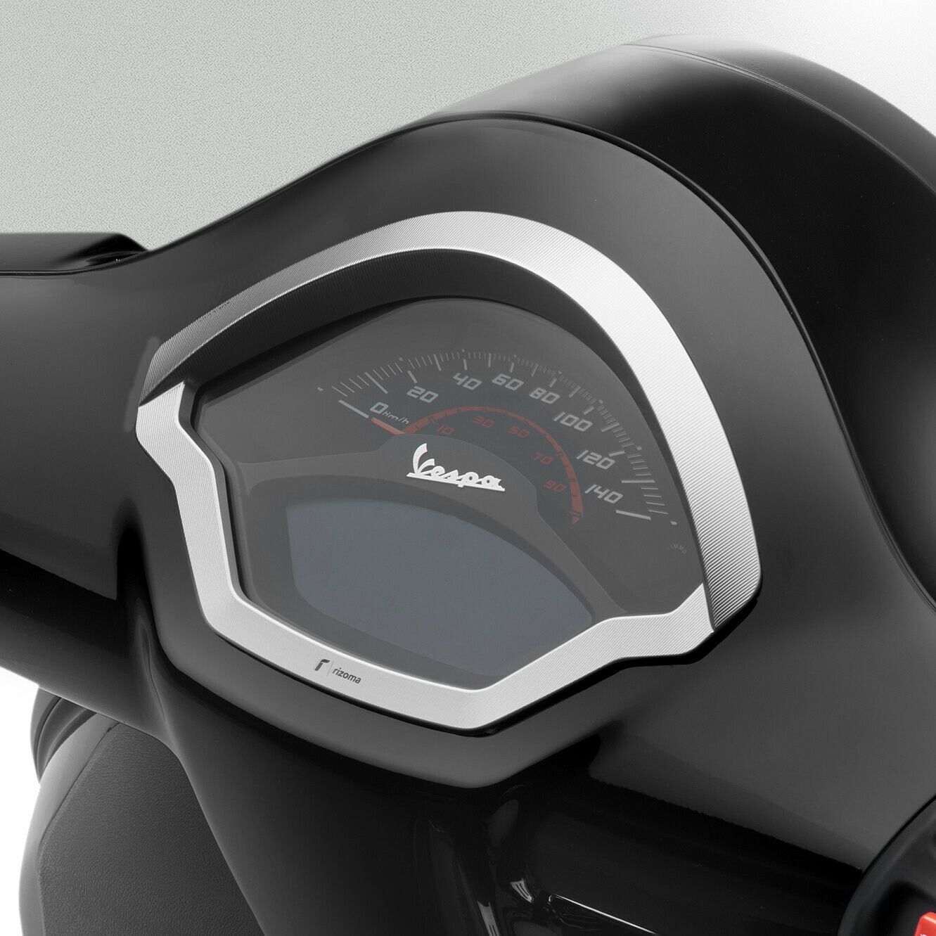 Rizoma Cockpit-Einfassung Alu ZVP033A silber für Vespa GTS 2023- - Motorradteile & Ersatzteile - Tacho & Instrumente