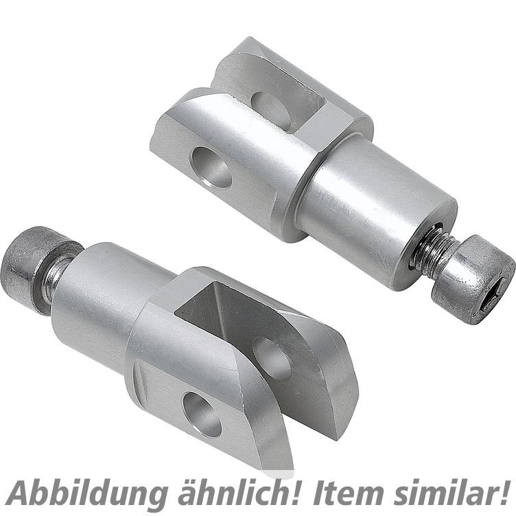 Rizoma Fußrastengelenke Ø18mm PE692B schwarz für Fahrer - Motorradteile & Ersatzteile - Fußrasten & Hebel