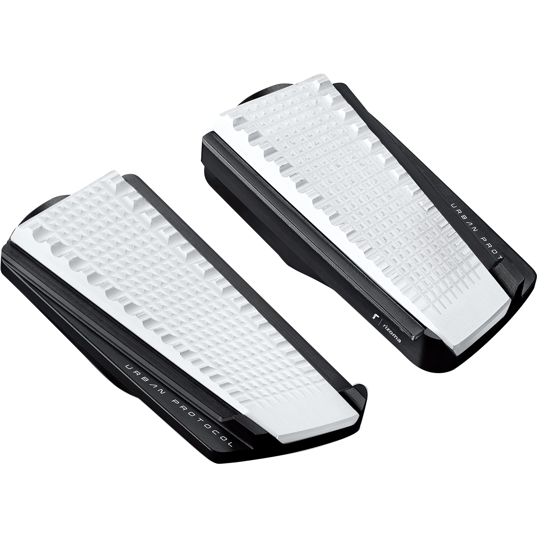 Rizoma Fußrastenpaar Ø18mm Urban Protocol ohne Adaptergelenke schwa - Motorradteile & Ersatzteile - Fußrasten & Hebel