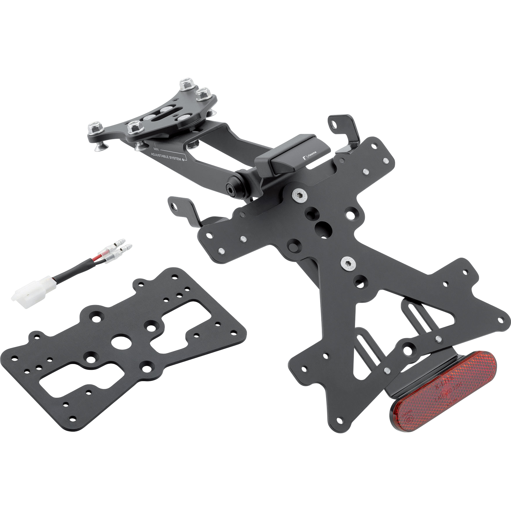 Rizoma Kennzeichenhalter Fox PT223B für Yamaha Tracer 700/7 2020- - Motorradteile & Ersatzteile - Anbauteile