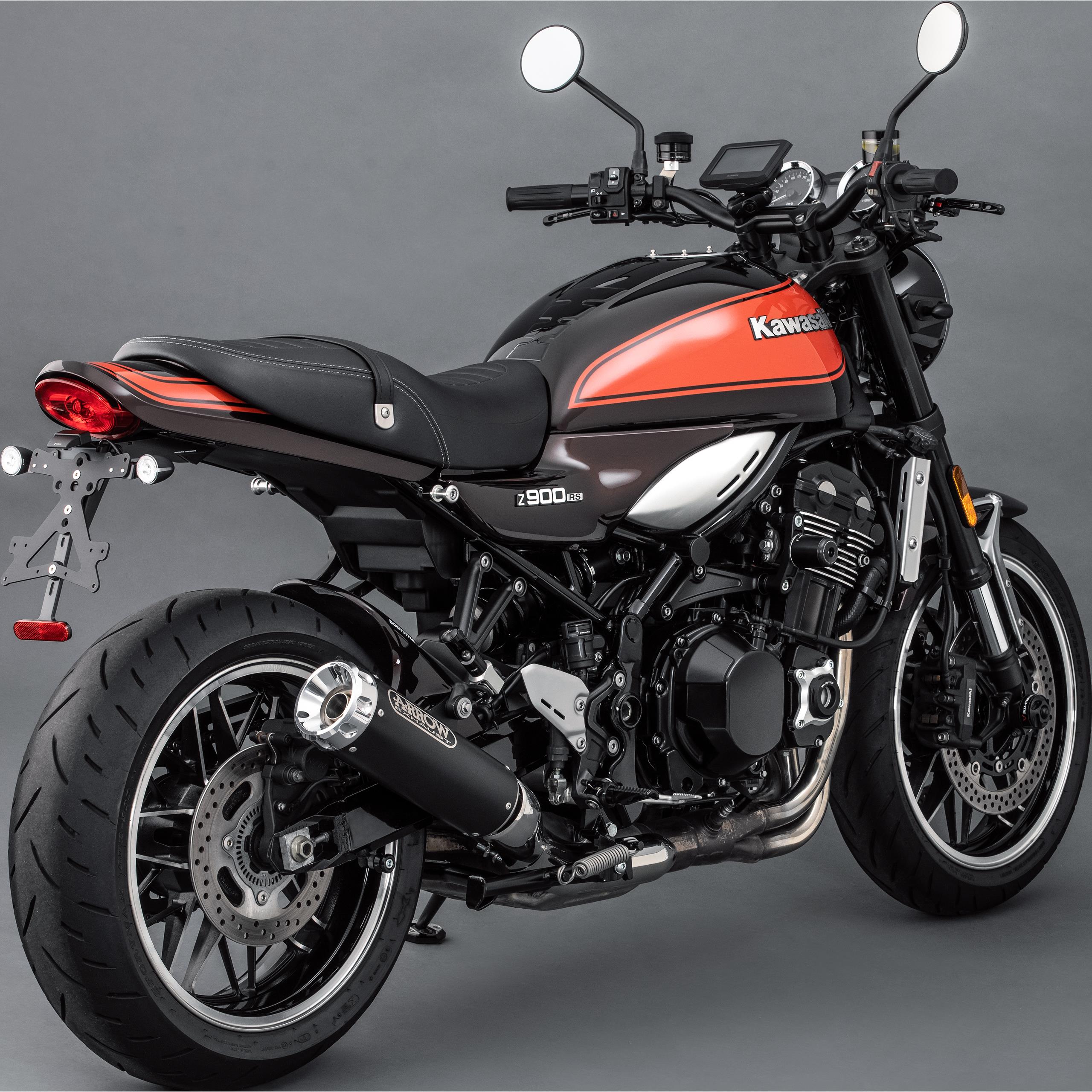 Rizoma Kennzeichenhalter Fox PT323B für Kawasaki Z 900 RS /Café - Motorradteile & Ersatzteile - Anbauteile