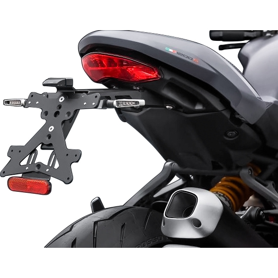 Rizoma Kennzeichenhalter Fox PT535B für Ducati Monster 1200/S 2017- - Motorradteile & Ersatzteile - Anbauteile