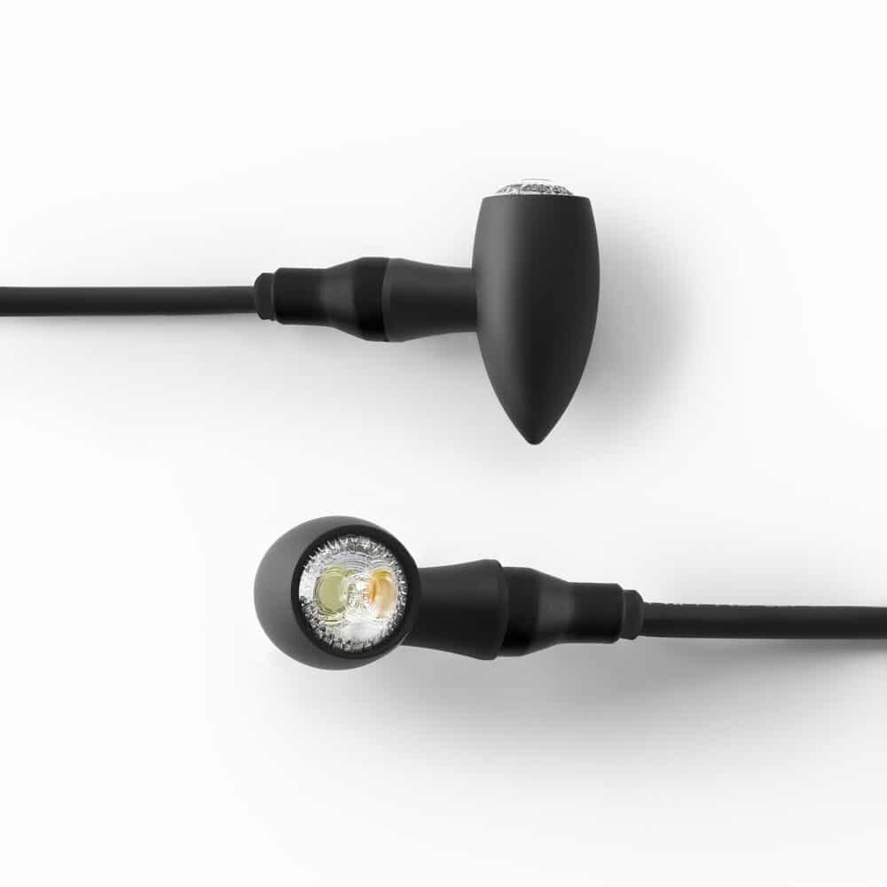 Rizoma LED Blinker/Positionslicht Paar Club L Alu M8 TS151B schwarz - Motorradteile & Ersatzteile - Beleuchtung