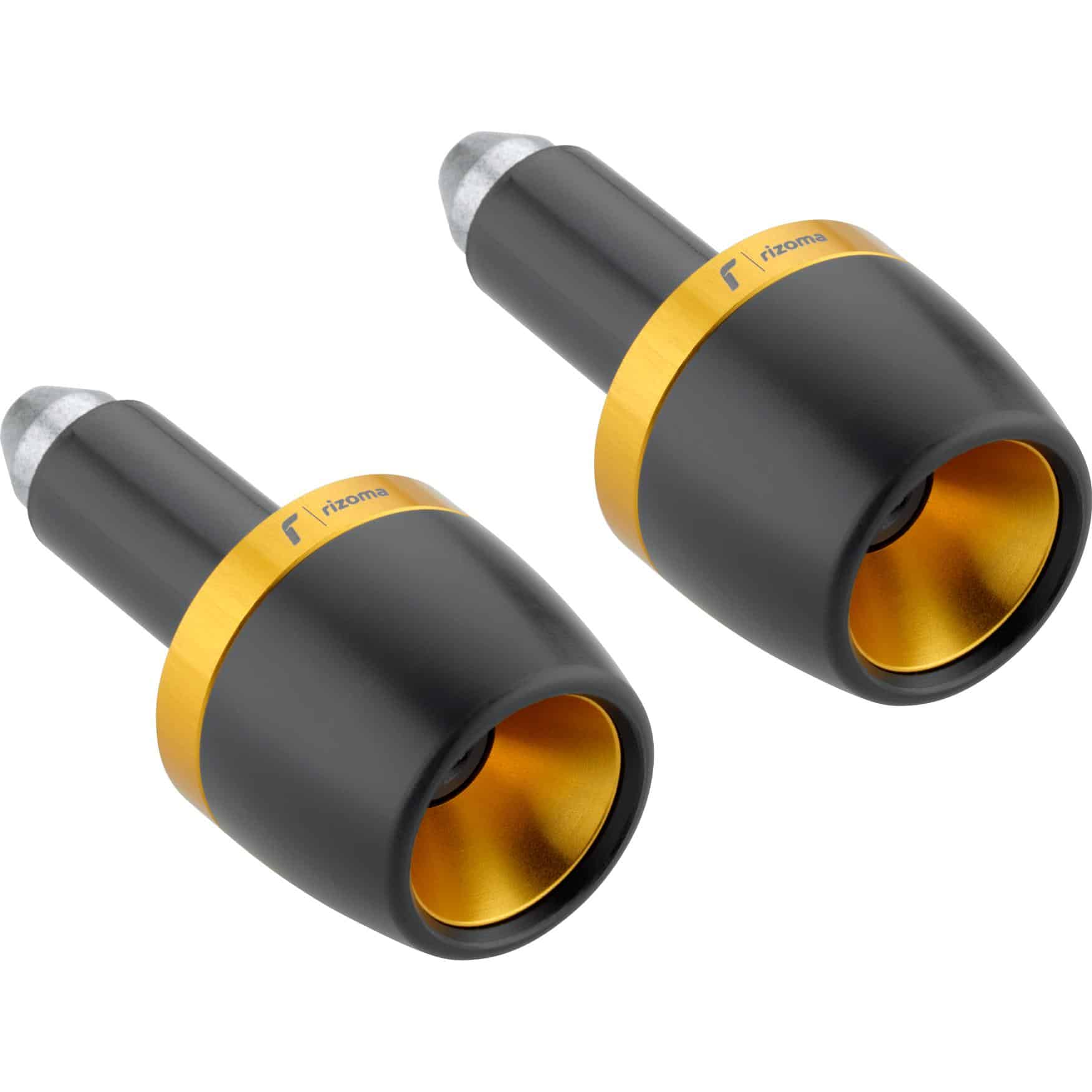 Rizoma Lenkerendenpaar MA532G gold/schwarz - Motorradteile & Ersatzteile - Lenker