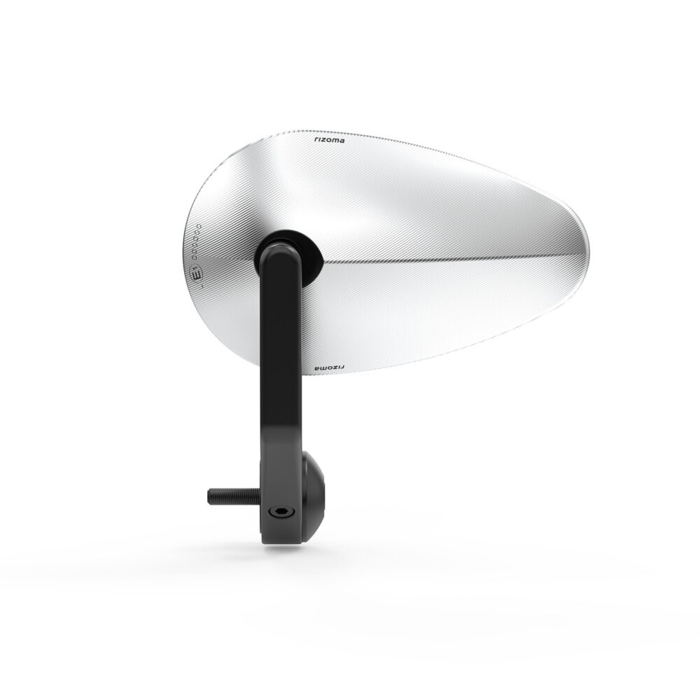 Rizoma Lenkerendenspiegel M6 Reverse Radial BS233A silber/schwarz - Motorradteile & Ersatzteile - Motorradspiegel