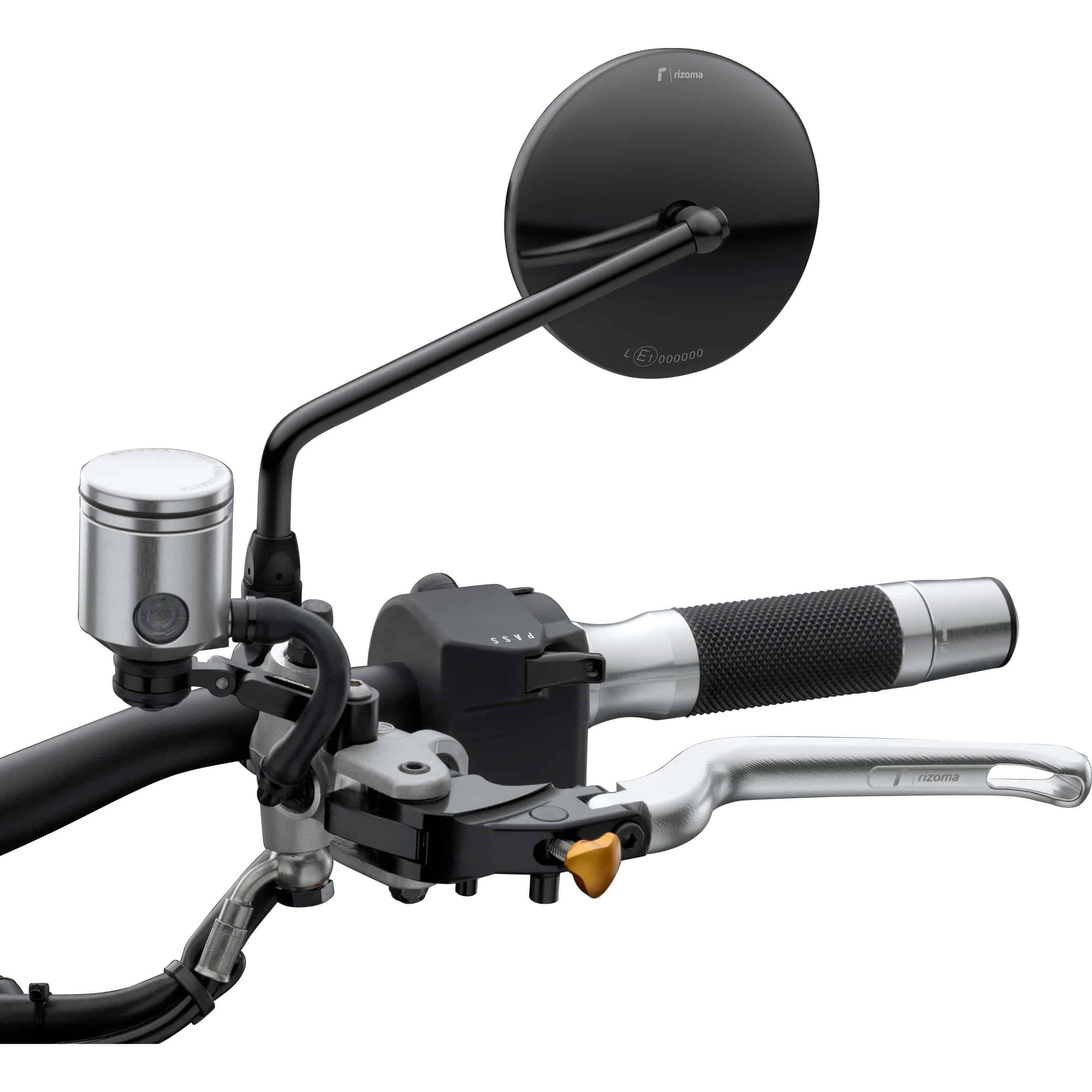 Rizoma Lenkerspiegel One BS250B ohne Aufnahmeadapter schwarz - Motorradteile & Ersatzteile - Motorradspiegel