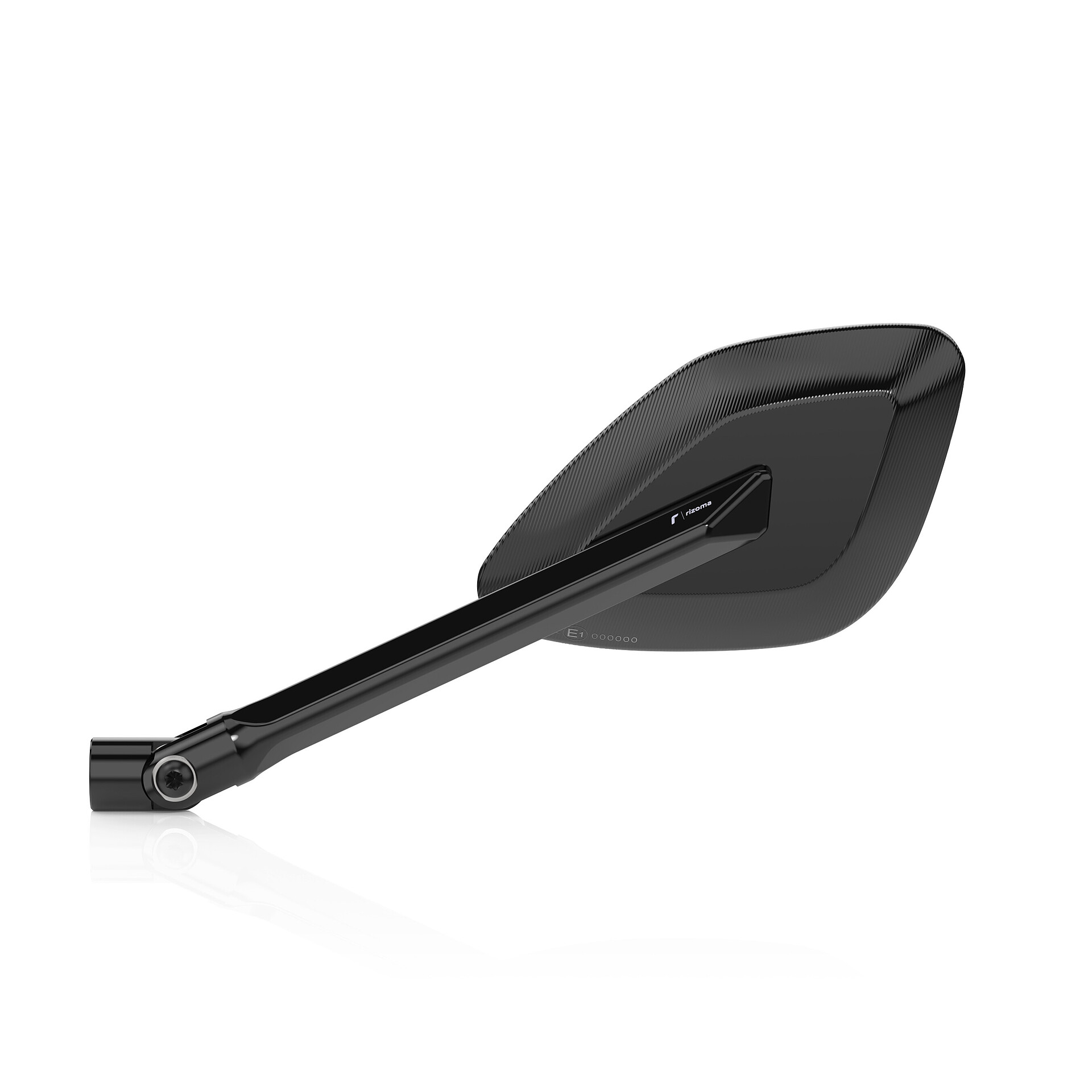 Rizoma Lenkerspiegelpaar ohne Aufnahme Blind Spot schwarz eloxiert - Motorradteile & Ersatzteile - Motorradspiegel