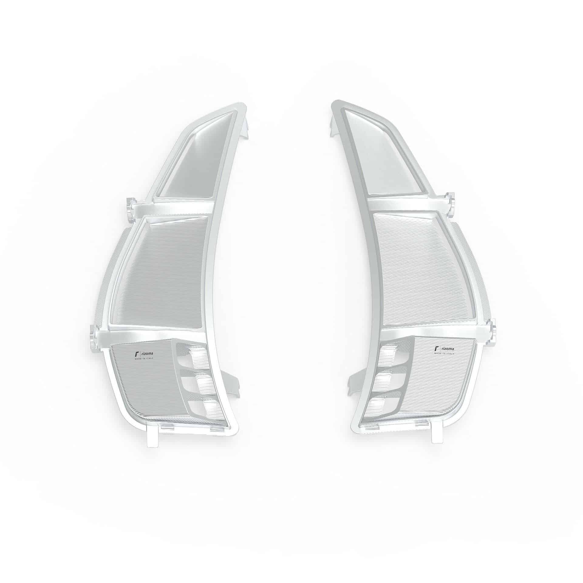 Rizoma Verkleidungsteil Alu Lüftungsgitterpaar ZVP027A silber für V - Motorradteile & Ersatzteile - Verkleidungen & Abdeckungen