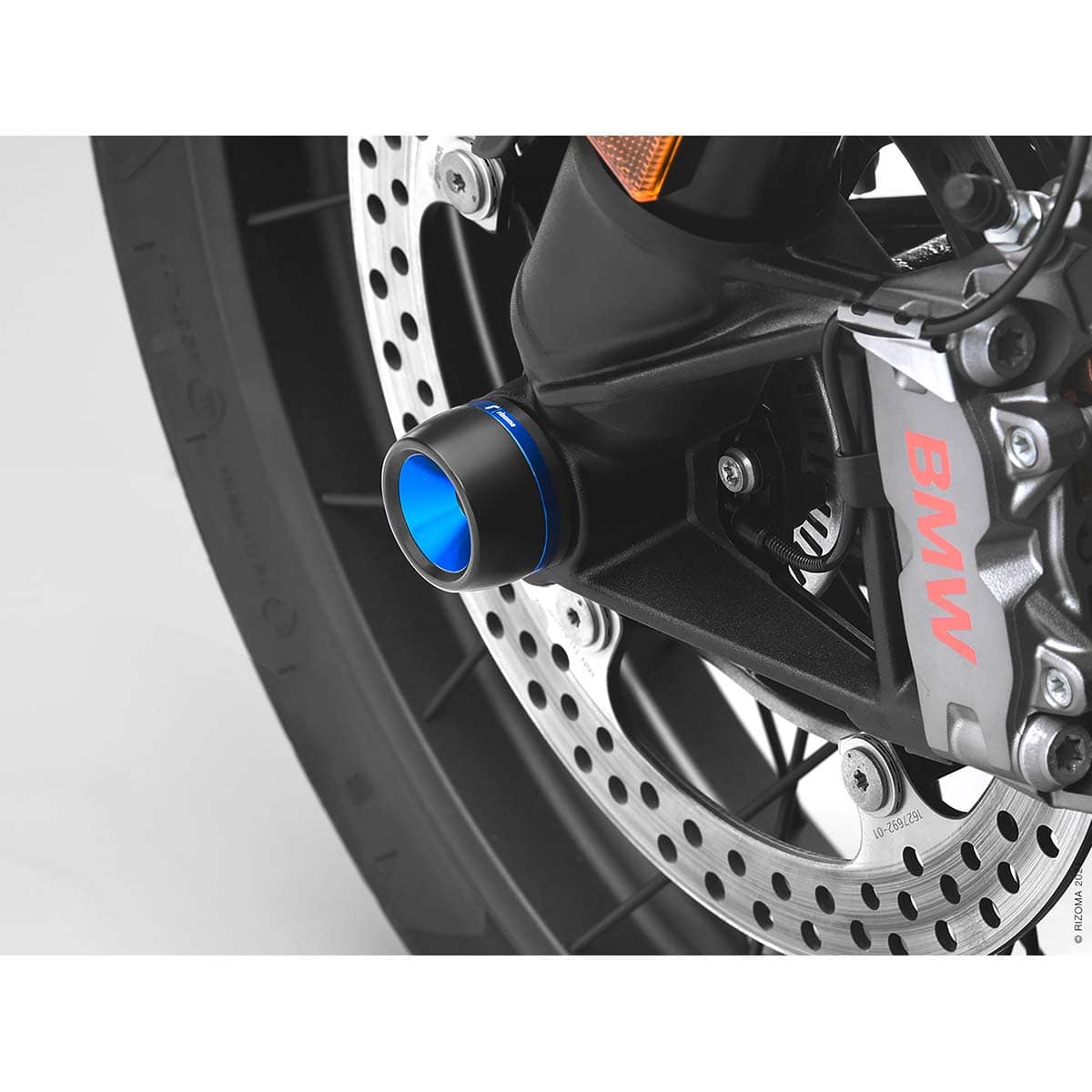 Rizoma Vorderradsturzpads PW708U schwarz/blau für BMW R 1300 GS - Motorradteile & Ersatzteile - Anbauteile