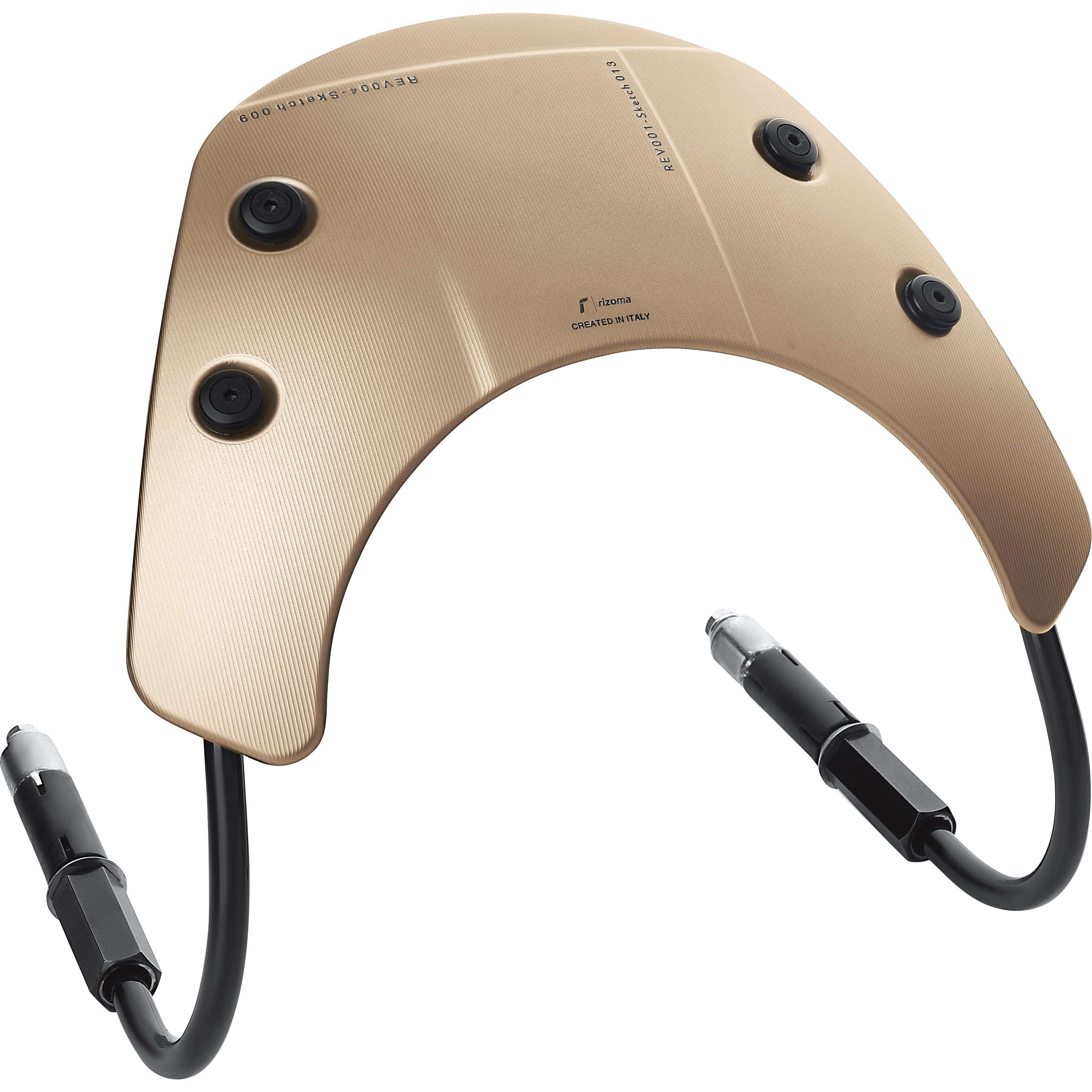 Rizoma Windschild Alu ZVP010Z bronze für Vespa GTS 300 2016- - Motorradteile & Ersatzteile - Anbauteile