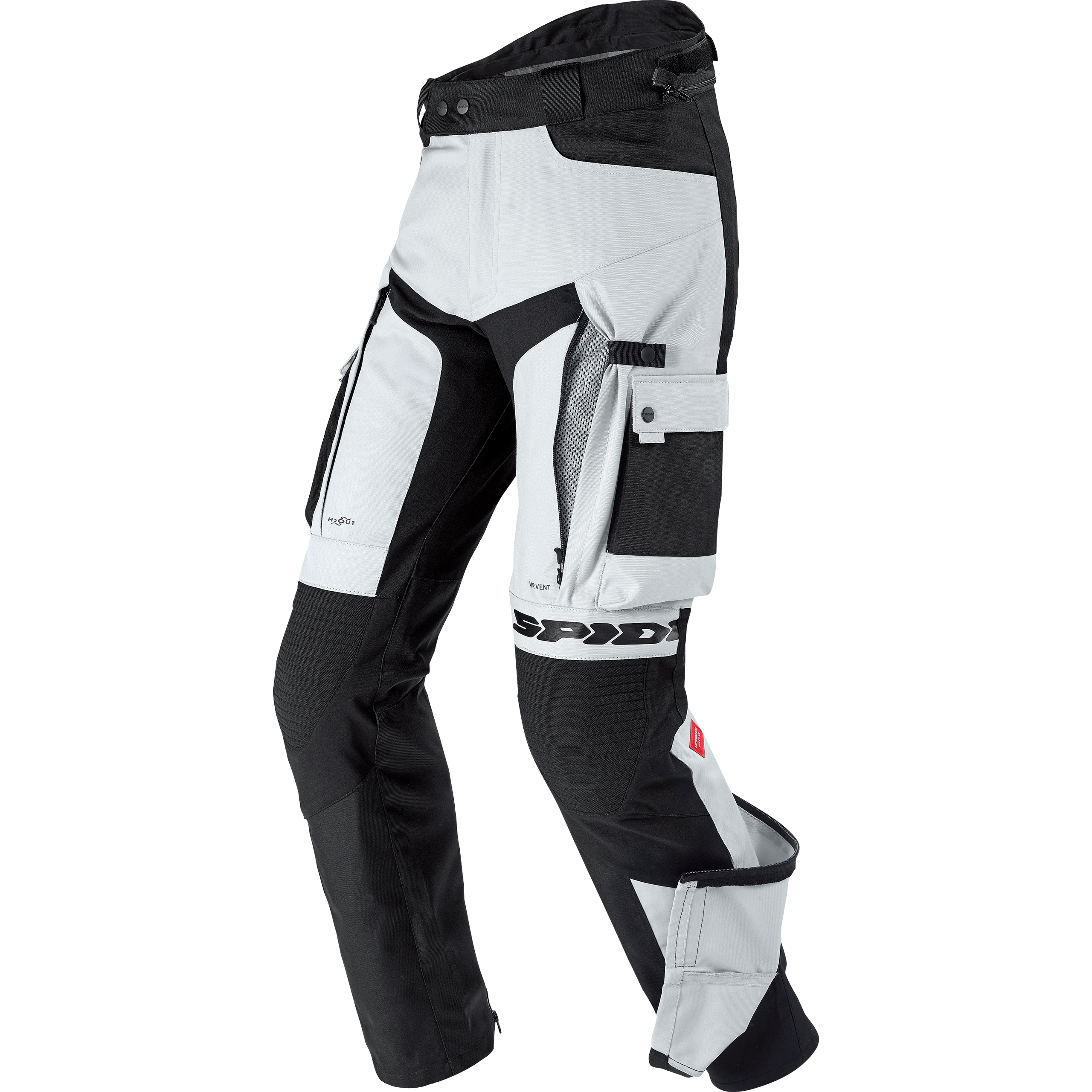SPIDI Allroad H2Out Textilhose schwarz/ice M - Motorradbekleidung - Touring Motorradbekleidung