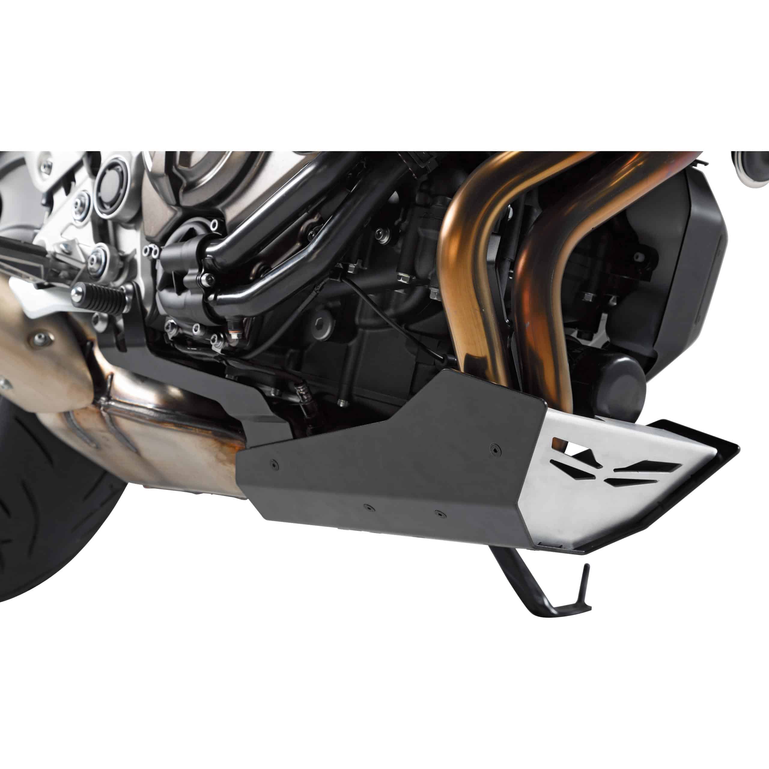 SW-MOTECH Bugspoiler Alu schwarz/silber für MT-07 /Tracer 2014-2020 - Motorradteile & Ersatzteile - Verkleidungen & Abdeckungen
