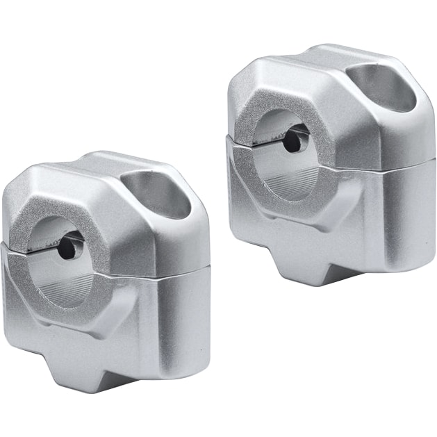 SW-MOTECH Lenkererhöhung QQ für 22mm Lenker um 25mm silber - Motorradteile & Ersatzteile - Lenker