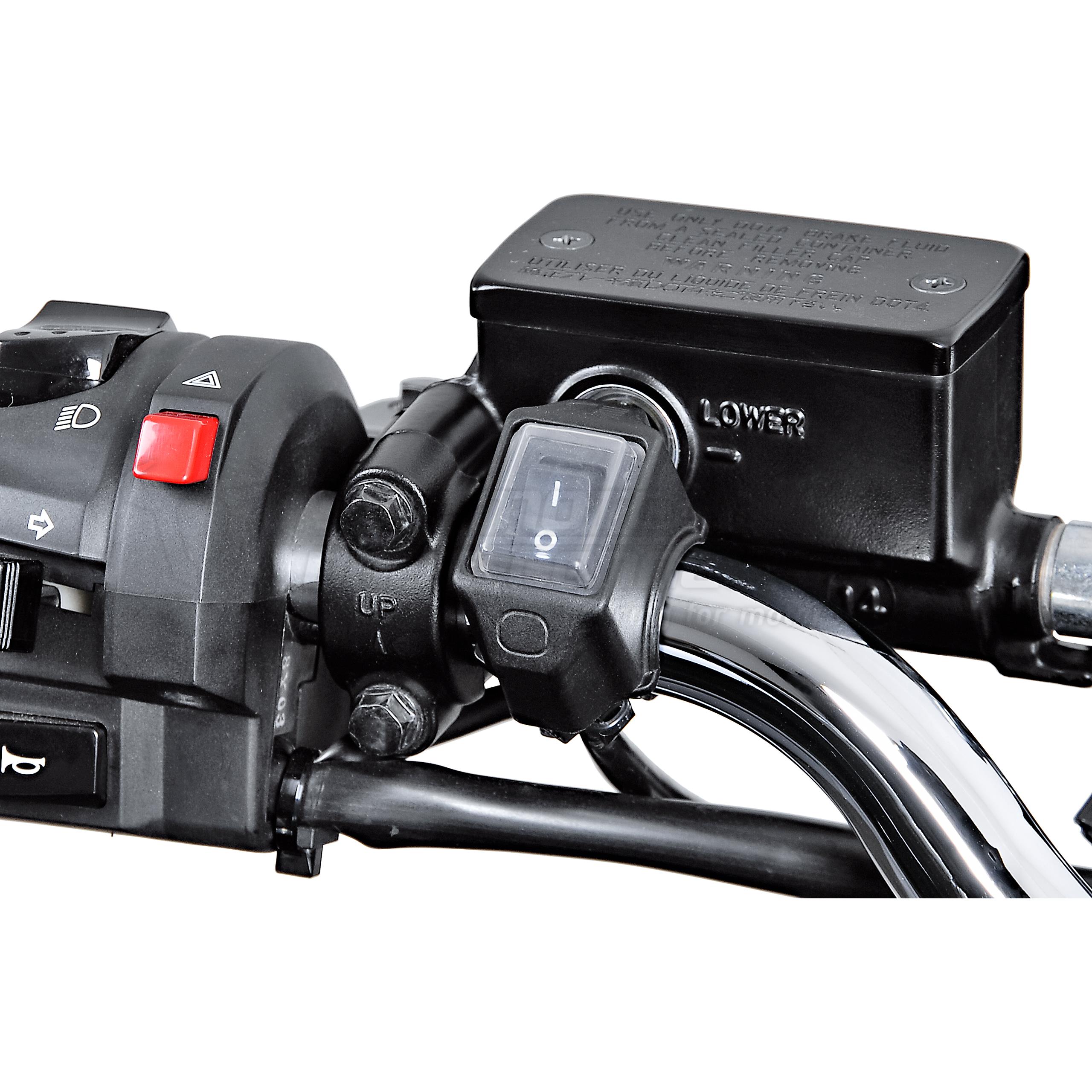 SW-MOTECH Lenkerschalter 22mm ON/OFF spritzwassergeschützt - Motorradteile & Ersatzteile - Elektrik