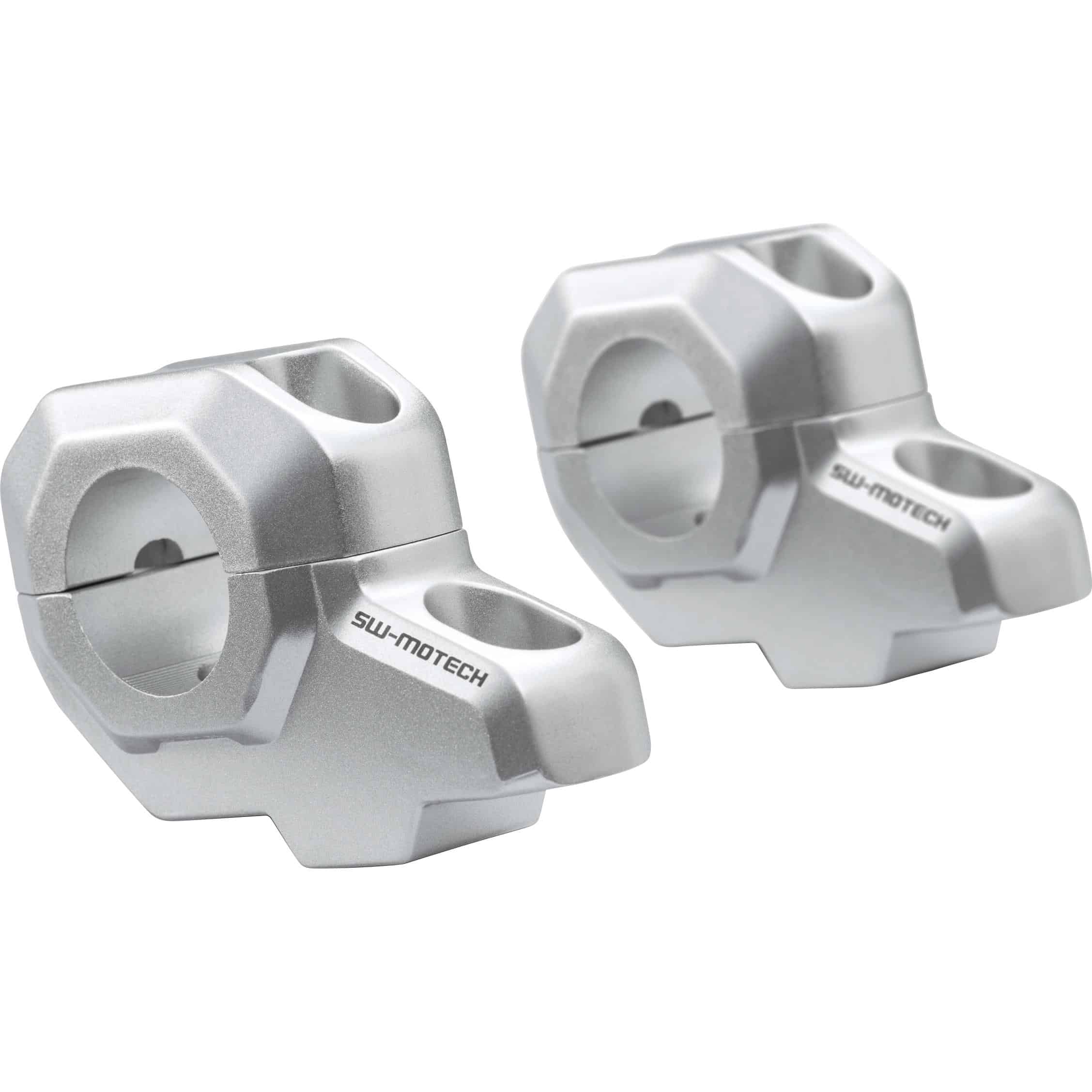 SW-MOTECH Lenkerverlegung SS für 28 mm Lenker silber - Motorradteile & Ersatzteile - Lenker