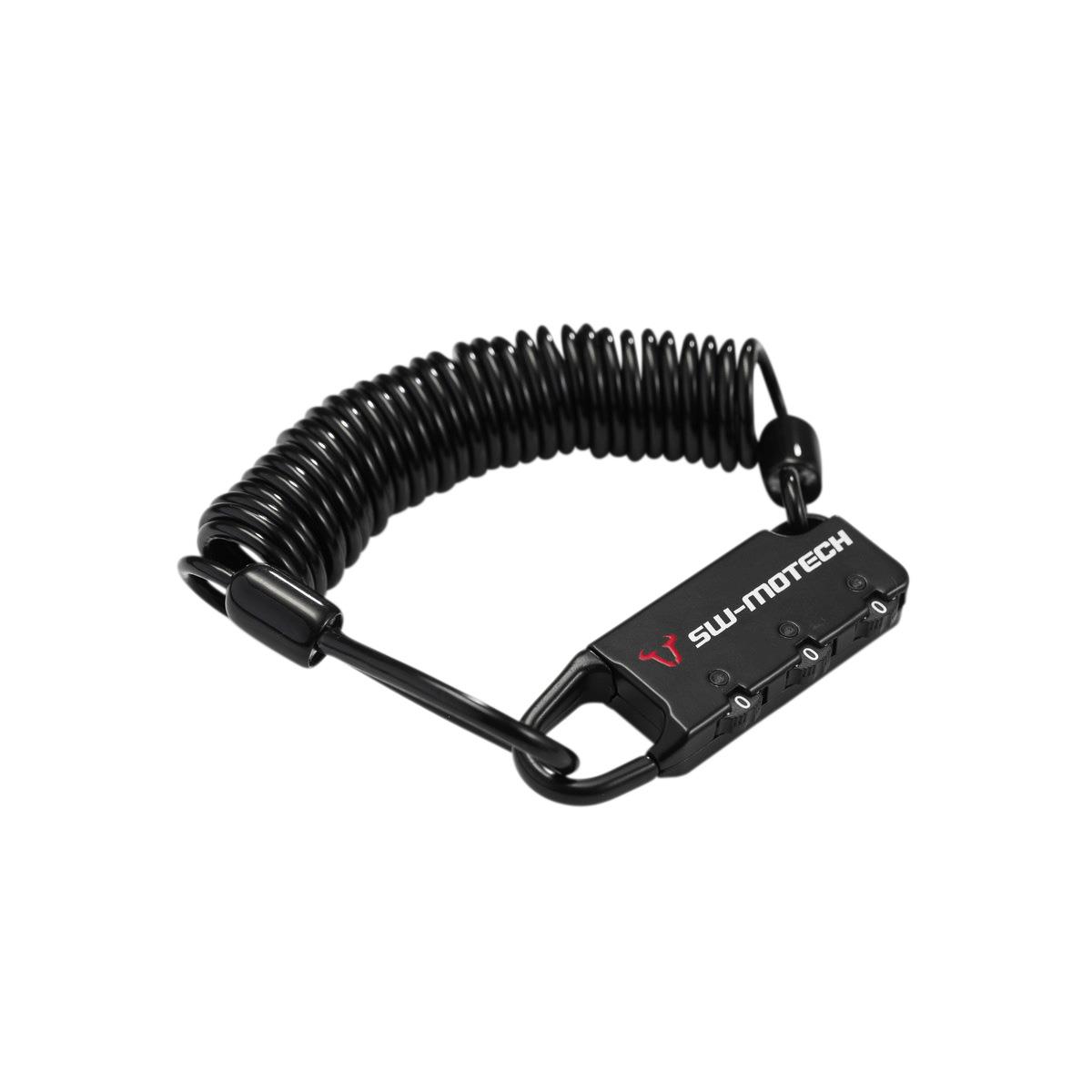 SW-MOTECH Sicherungsschloss mit 180cm Spiralkabel - Motorradzubehör - Motorradgepäck