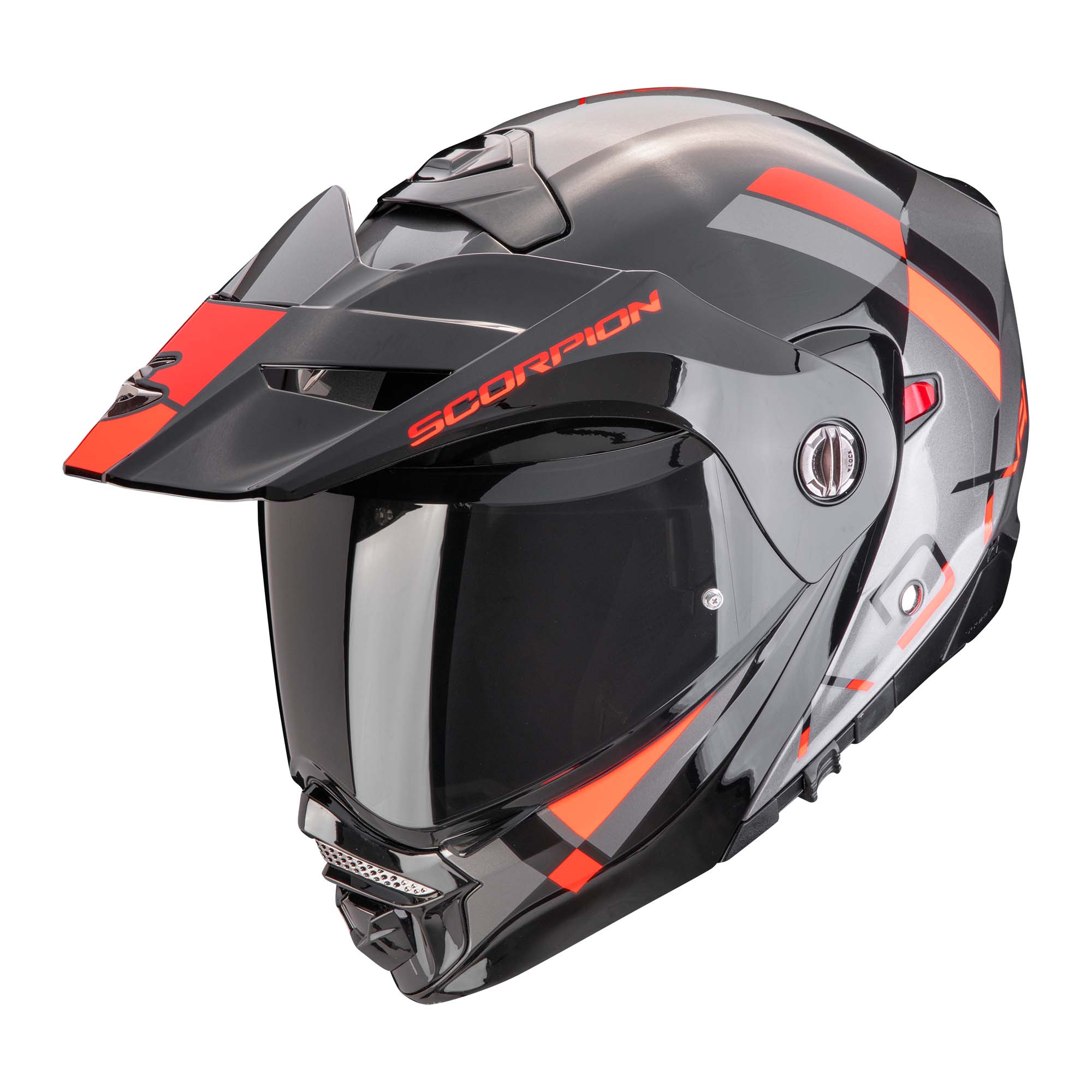 Scorpion EXO ADX-2 Galane silber/schwarz/rot L - Helme & Brillen - Touring Helme & Brillen