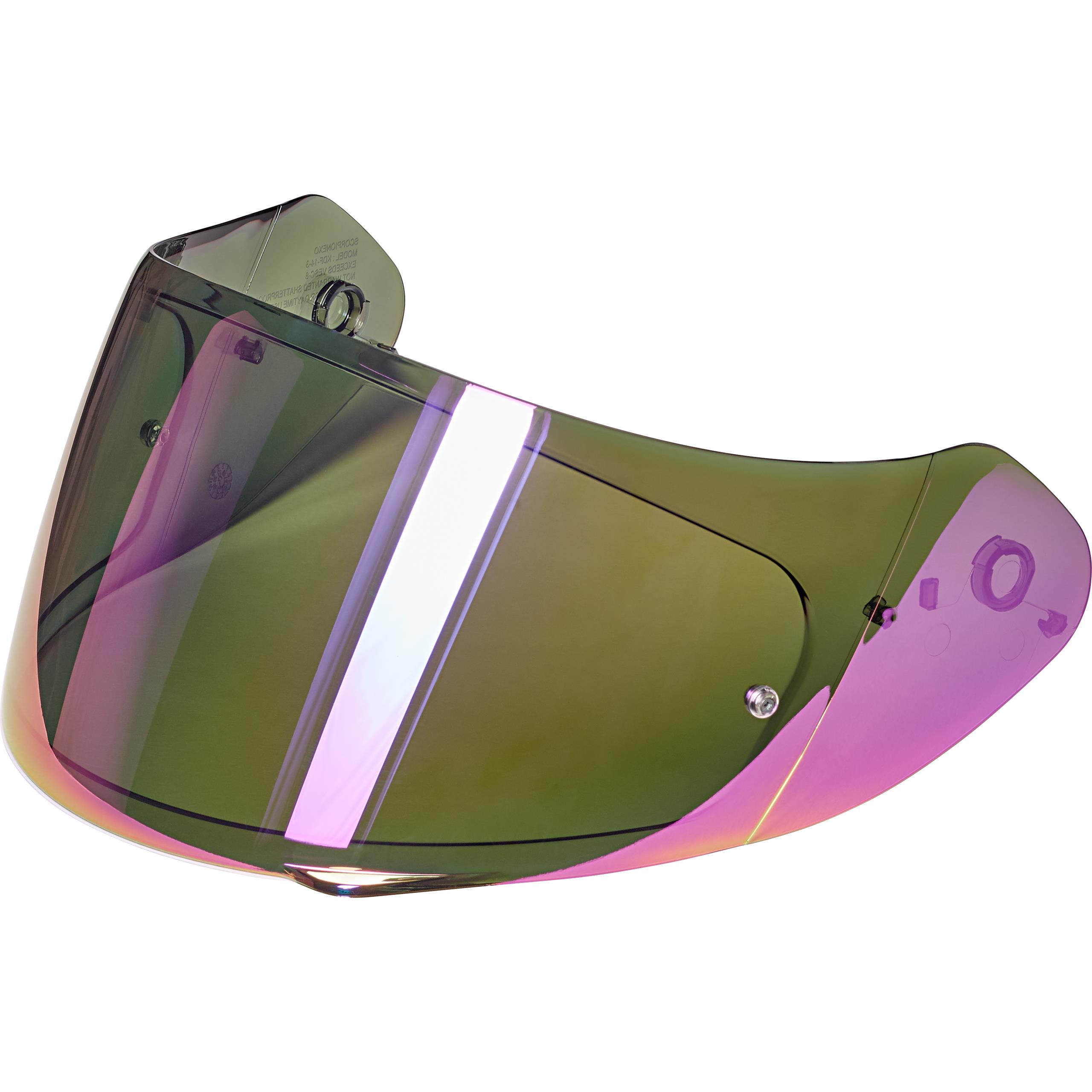 Scorpion EXO Visier 510/1200/2000 Pinlock vorbereitet iridium verspiegelt - Helme & Brillen - Helmvisiere
