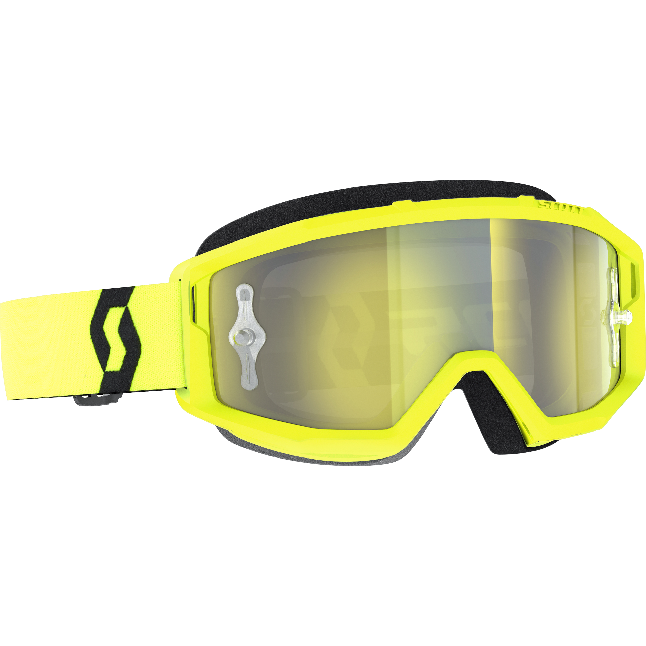Scott Primal Crossbrille gelb/schwarz/gelb verchromt - Helme & Brillen - Brillen