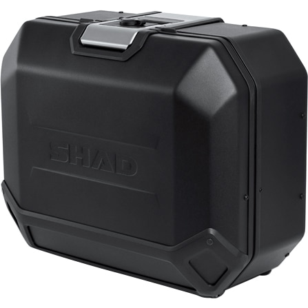 Shad 4P Seitenkoffer Terra Aluminium TR36 schwarz links - Motorradzubehör - Motorradgepäck