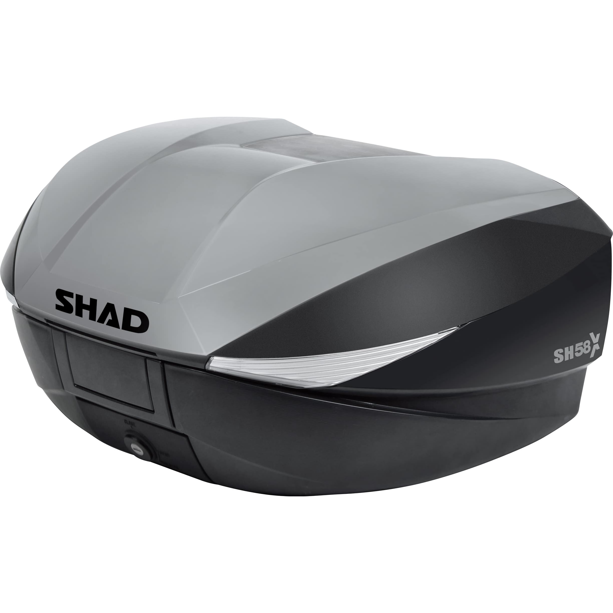 Shad Deckelcover für SH58X Topcase D1B58E15 titanium silber - Motorradzubehör - Motorradgepäck
