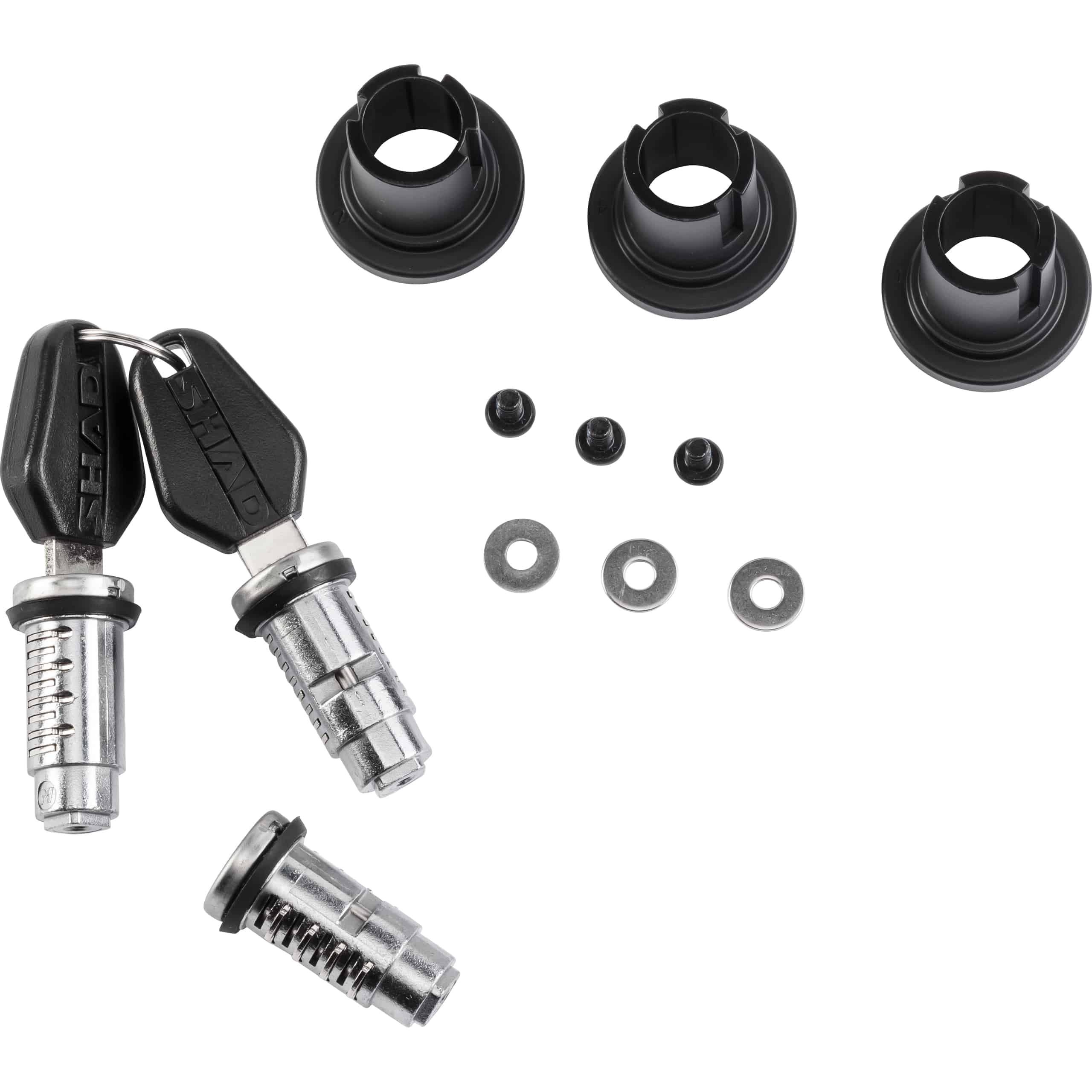 Shad Ersatzschloß 3er Set schwarz 203134R - Motorradzubehör - Motorradgepäck