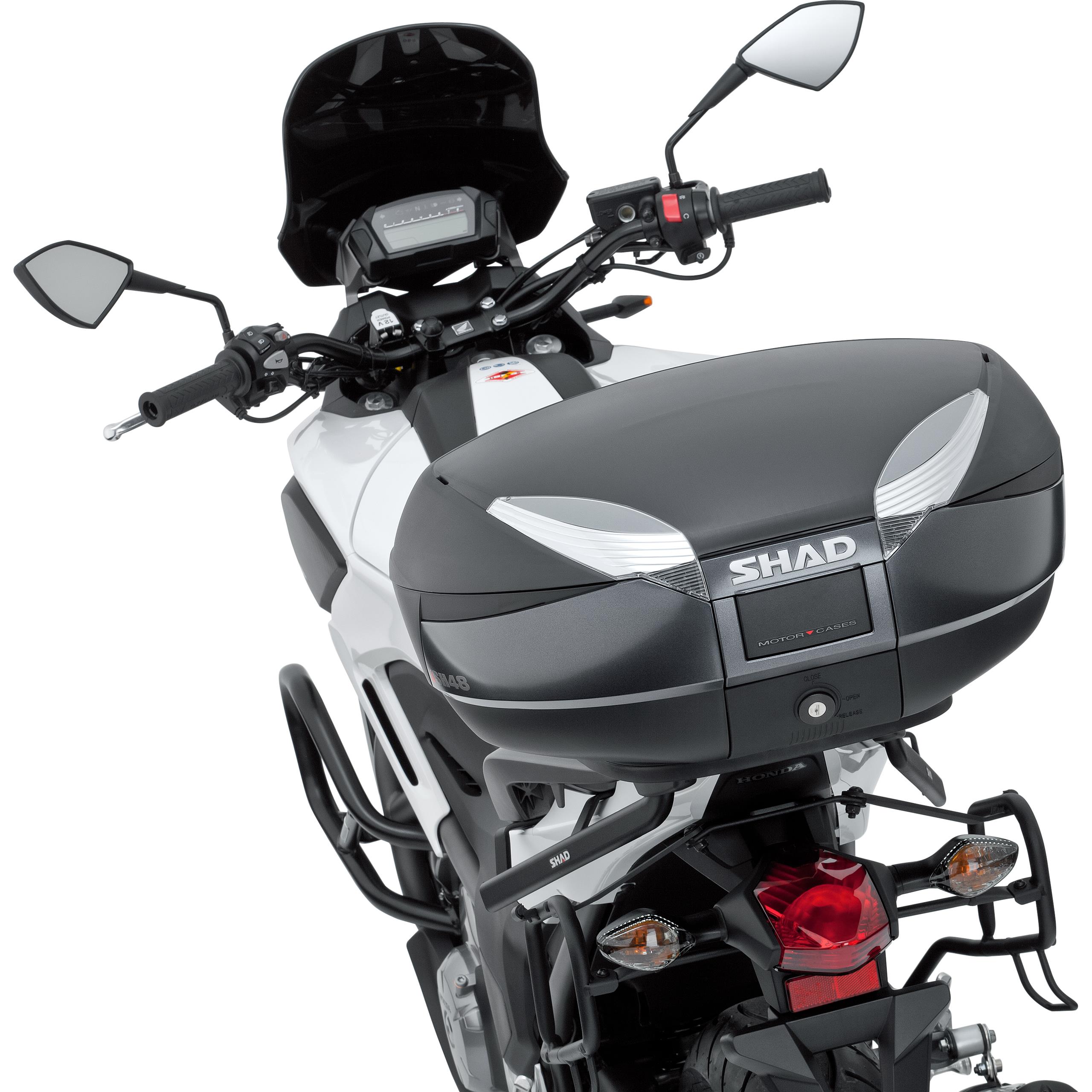 Shad Topcase SH48 Dark Grey - Motorradzubehör - Motorradgepäck