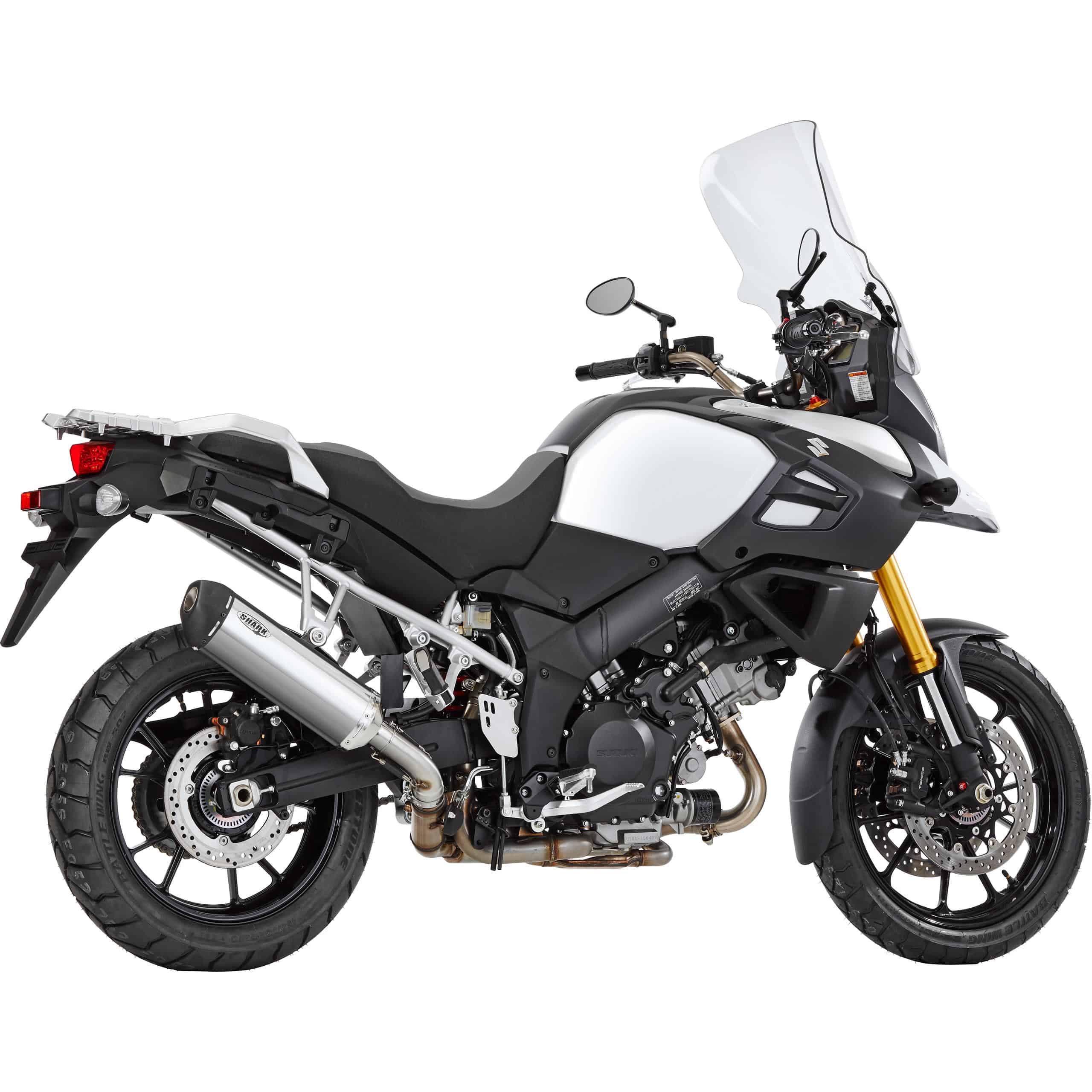 Shark exhaust DSX-5 Auspuff für Suzuki DL 1000 V-Strom 2014-2016 poliert - Motorradteile & Ersatzteile - Auspuff