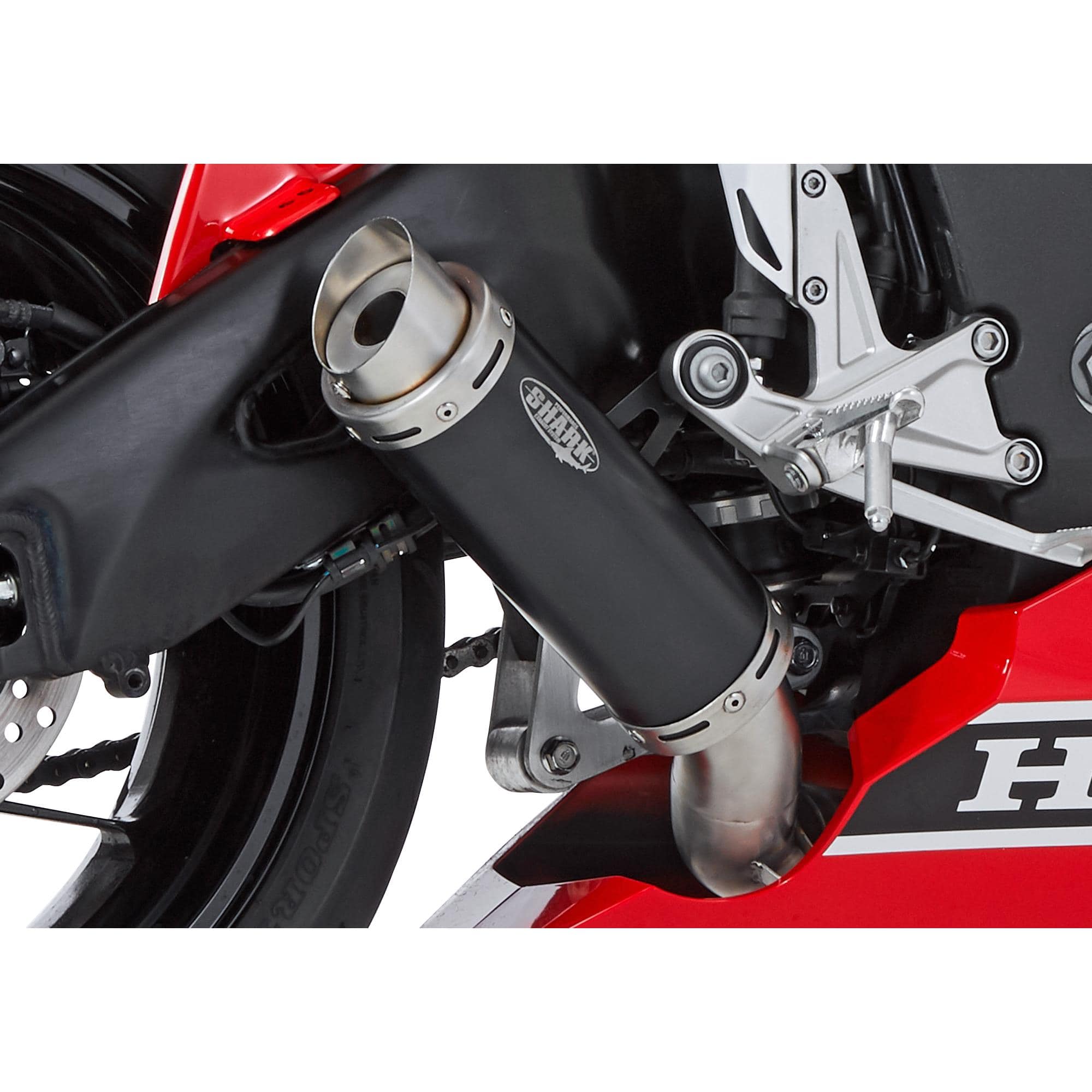 Shark exhaust Factory Auspuff schwarz für Honda CBR 1000 RR 2017- - Motorradteile & Ersatzteile - Auspuff