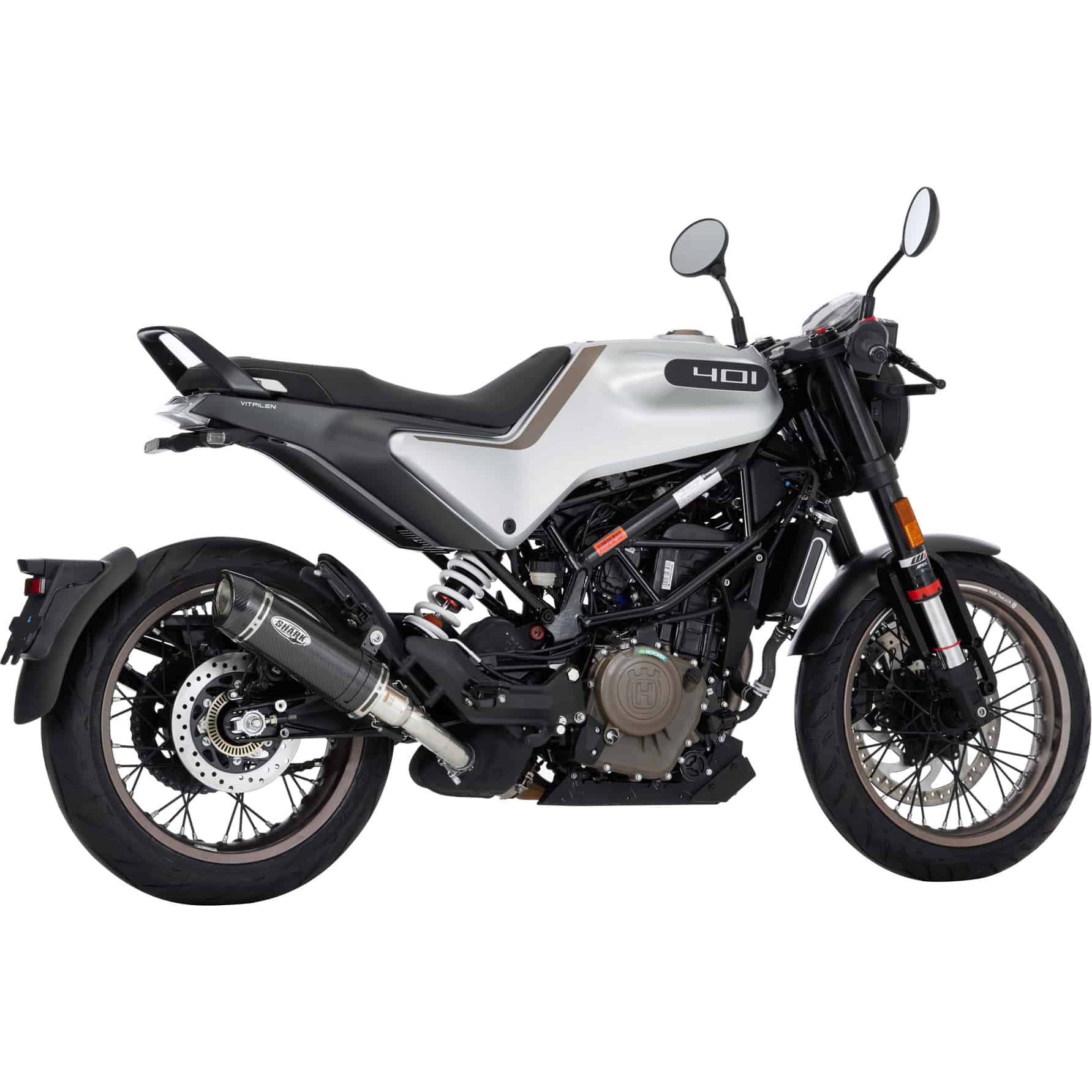 Shark exhaust Street GP Auspuff short Carbon für 401 Svart-/Vitpilen 18-19 - Motorradteile & Ersatzteile - Auspuff