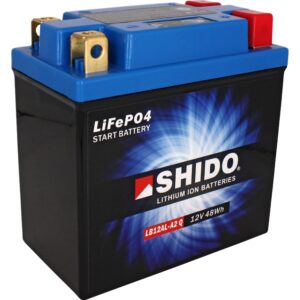 Shido Batterie Lithium LB12AL-A2 Q (YB10L-A2/YB10L-B2/YB12A-A/YB12 - Motorradteile & Ersatzteile - Batterien