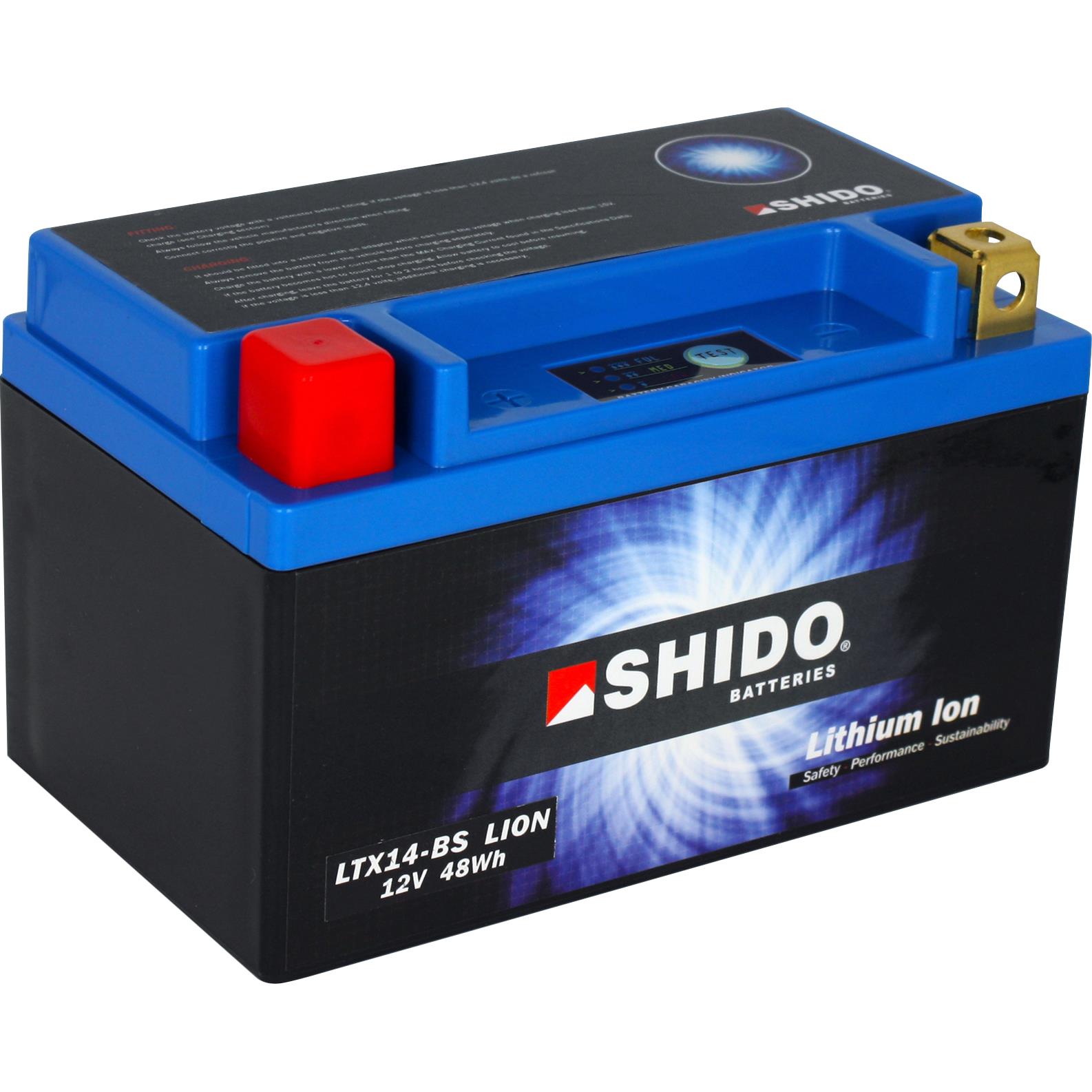 Shido Batterie Lithium LTX14-BS