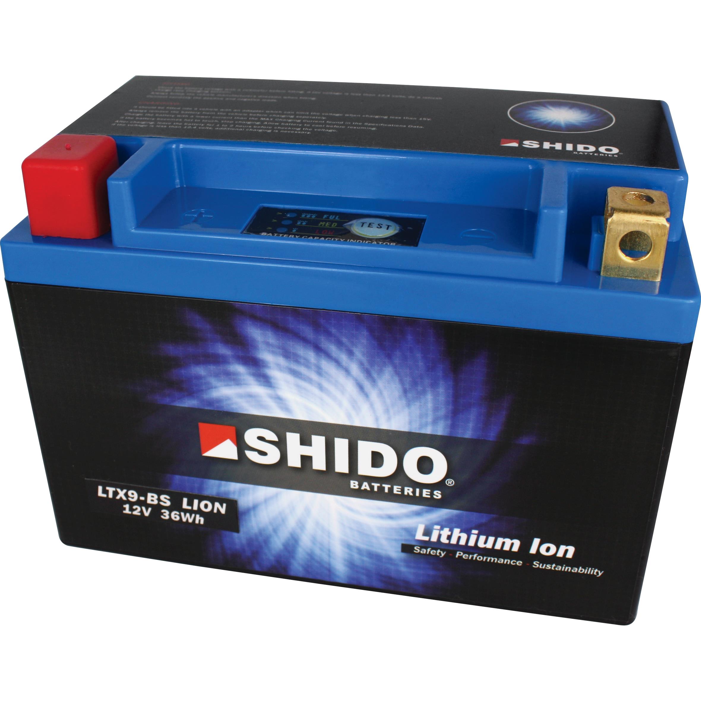 Shido Batterie Lithium LTX9-BS