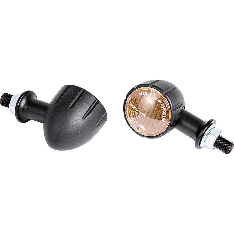 Shin Yo Blinkerpaar Arizona 12V/H21 M10 Metall Ø40mm kurz schwarz - Motorradteile & Ersatzteile - Beleuchtung