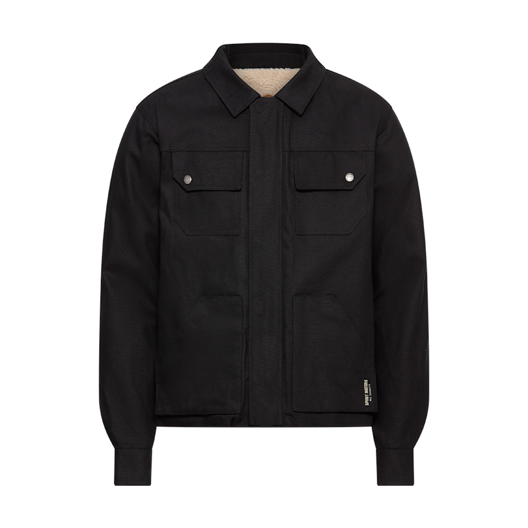 Spirit Motors Canvas Textiljacke 1.0 schwarz L - Motorradbekleidung - Chopper Motorradbekleidung