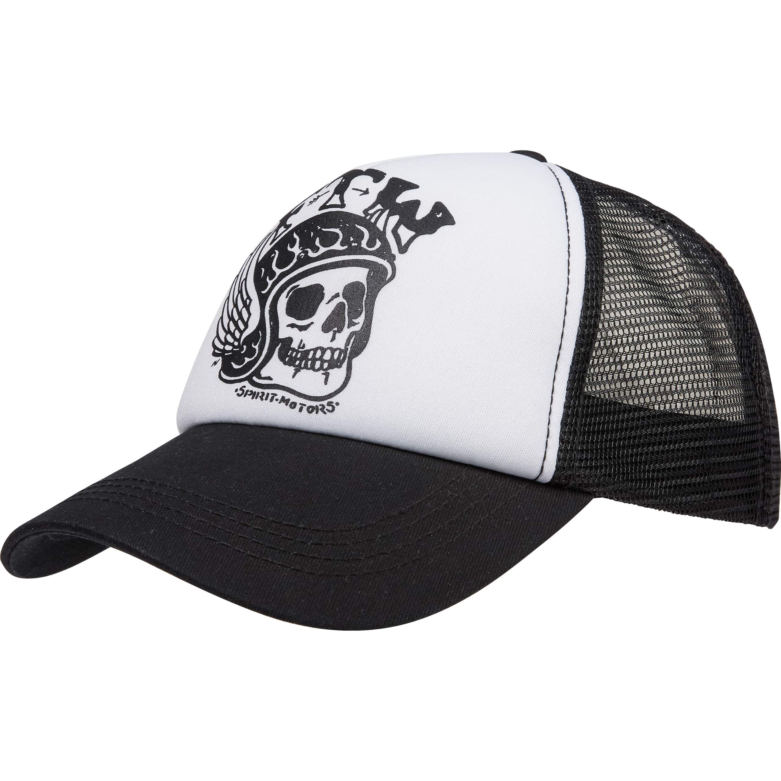 Spirit Motors Crazy Kim Trucker Cap schwarz/weiß - Motorradbekleidung - Freizeitbekleidung