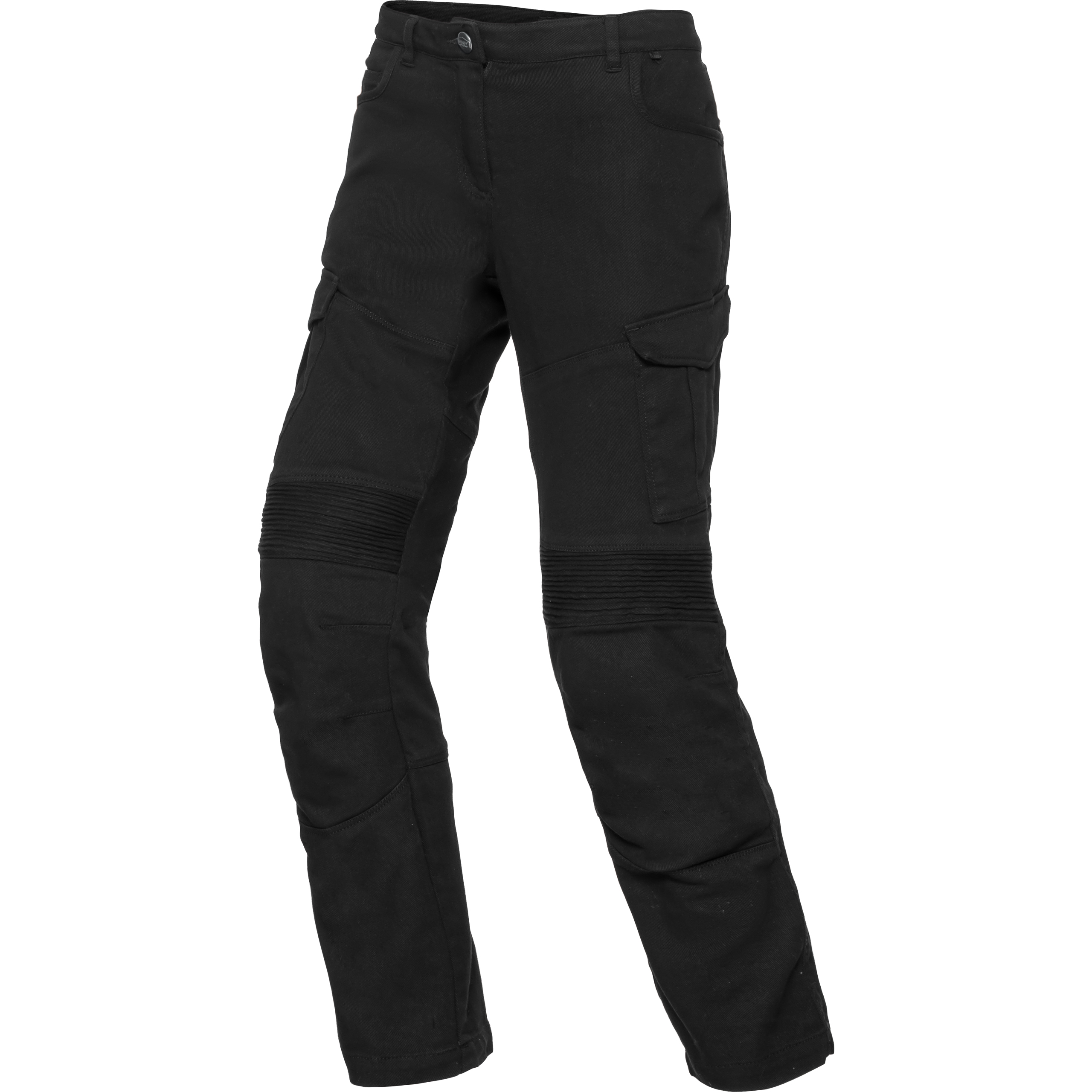 Spirit Motors Damen Cargo Hose 1.0 schwarz 28/30 - Motorradbekleidung - Motorradhosen