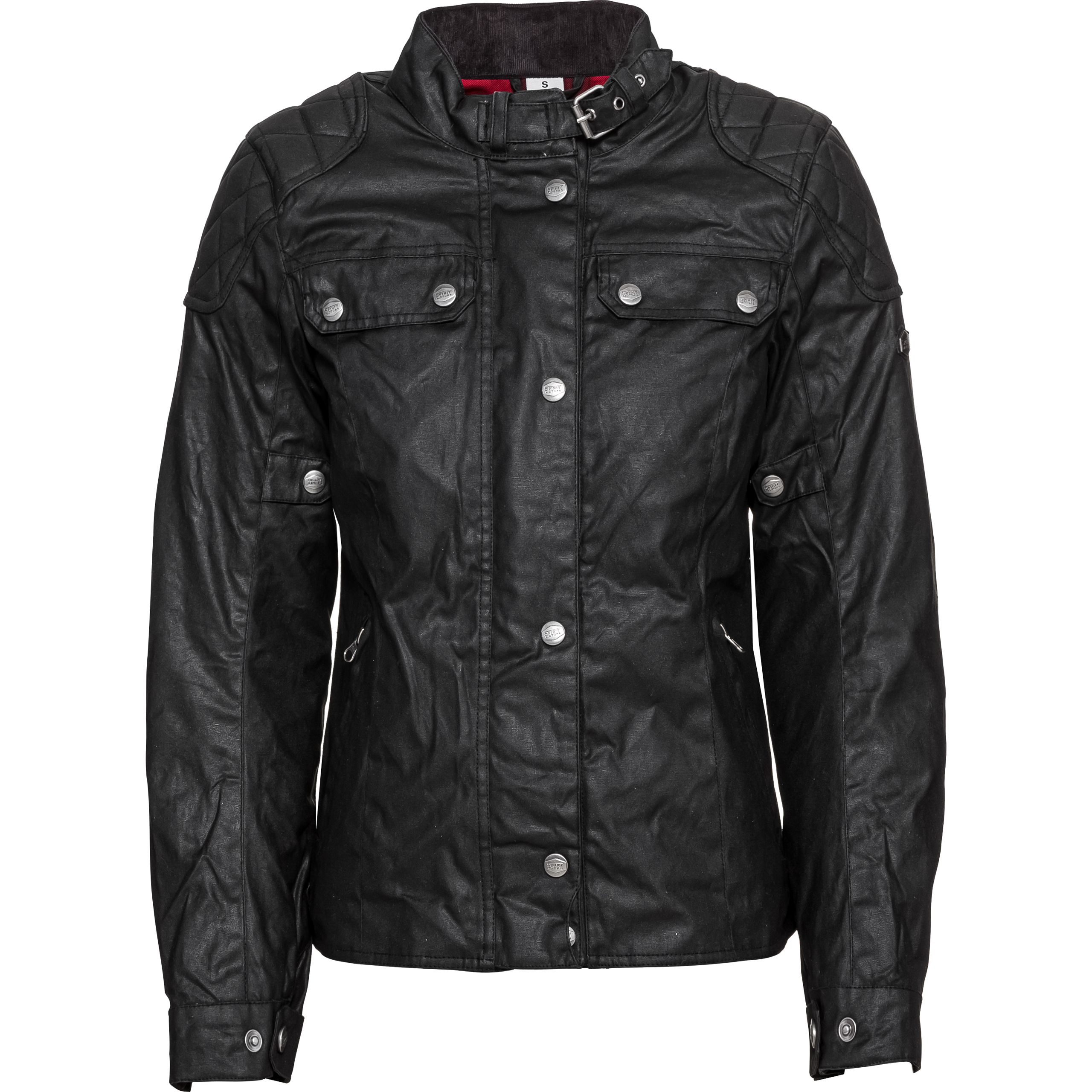 Spirit Motors Dolly Damen Biker Wachsjacke schwarz S - Motorradbekleidung - Motorradjacken