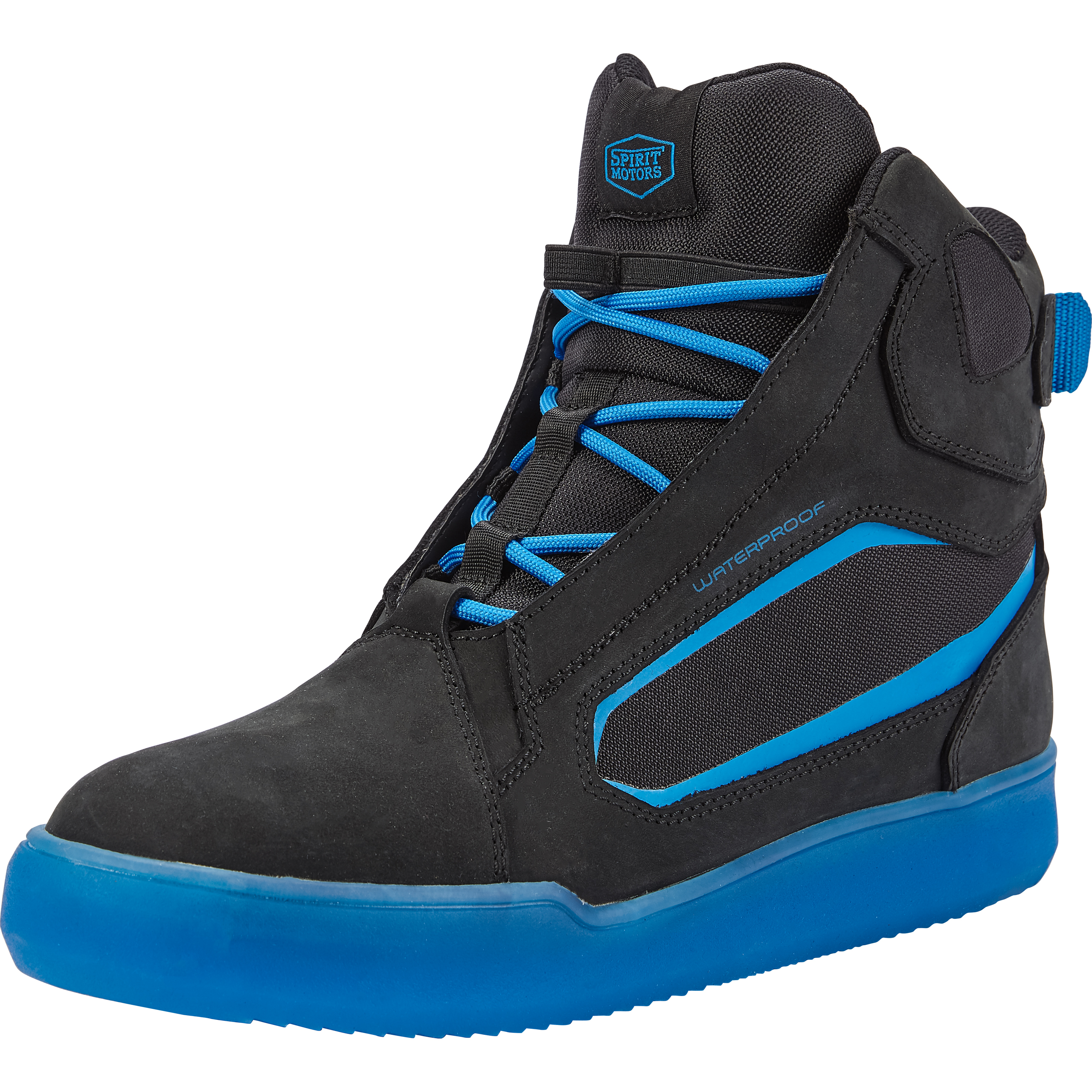 Spirit Motors Jack Tech WP Motorradschnürstiefel kurz blau 48 - Motorradbekleidung - Motorradstiefel & Motorradschuhe