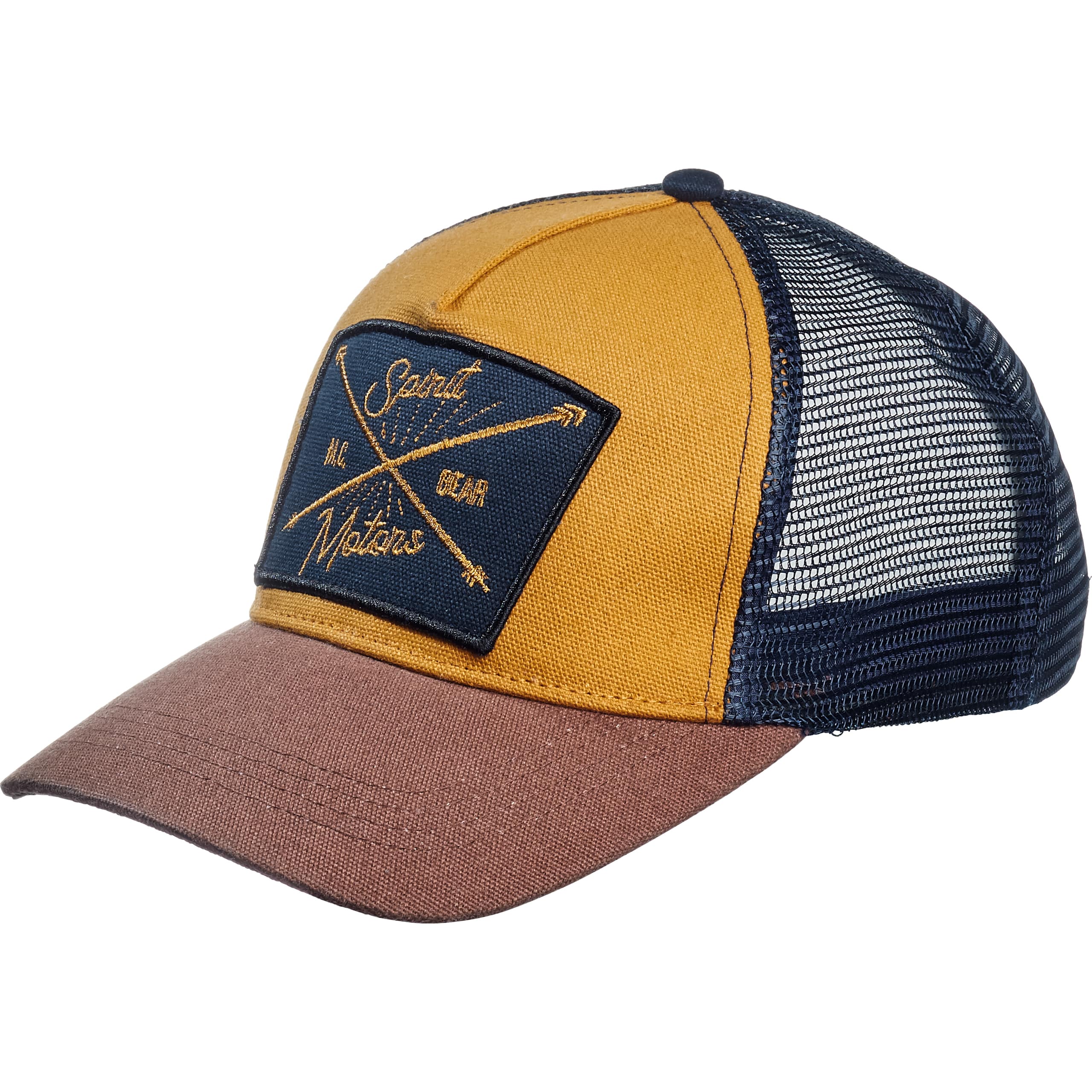 Spirit Motors Retro Trucker Cap 1.0 beige/blau - Motorradbekleidung - Freizeitbekleidung