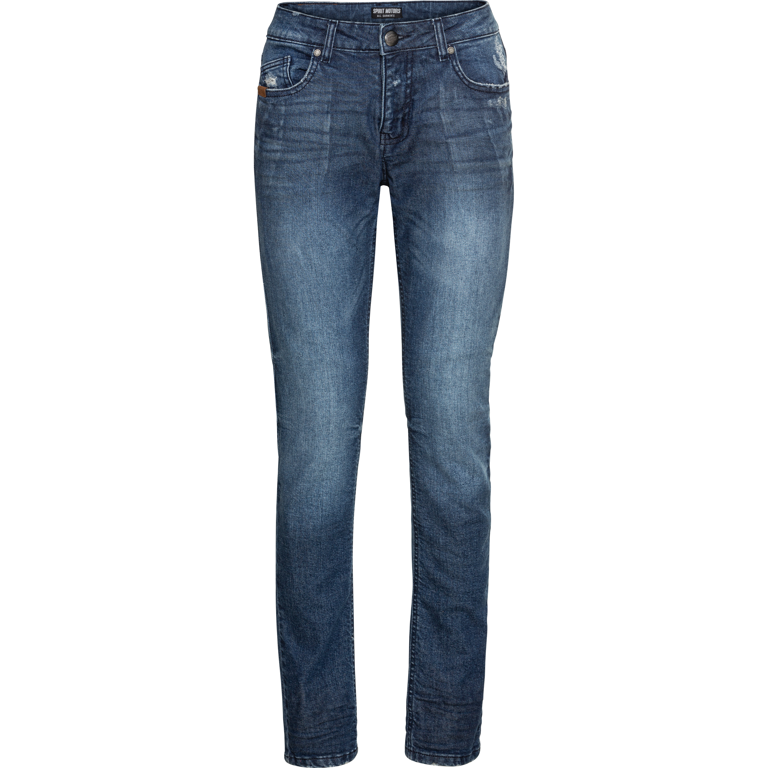 Spirit Motors Slim Mid Miley Damen Jeans blau 32/30 - Motorradbekleidung - Motorradhosen