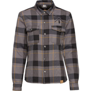 Spirit Motors Speedy Joyce Damen Hemd grau/schwarz XL - Motorradbekleidung - Chopper Motorradbekleidung