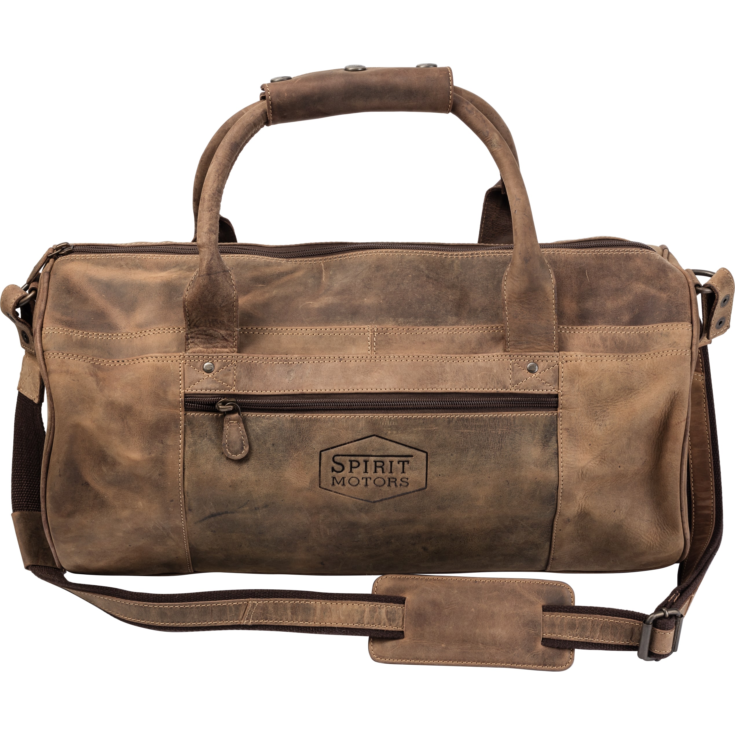 Spirit Motors Vintage Leder Reisetasche 2 Ø25cm